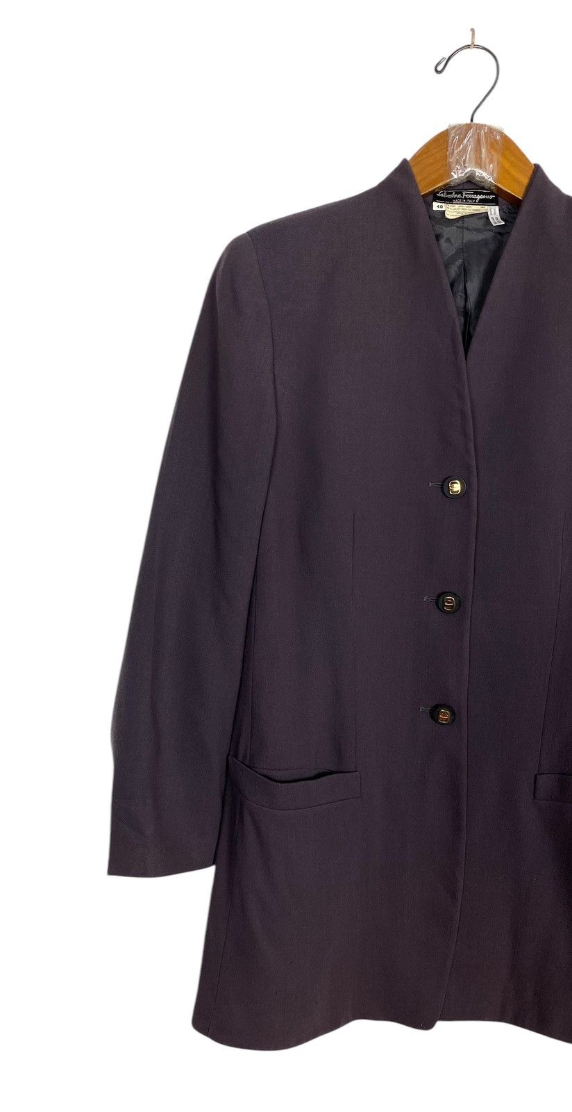 Salvatore Ferragamo Rare‼️ Vintage Salvatore Ferragamo Coat Made in Italy Size M / US 6-8 / IT 42-44 - 2 Thumbnail