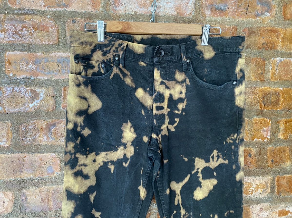 Japanese Brand × KMRii × Shellac SHELLAC Japan Bleach Wash black flare pants Size US 33 - 3 Thumbnail