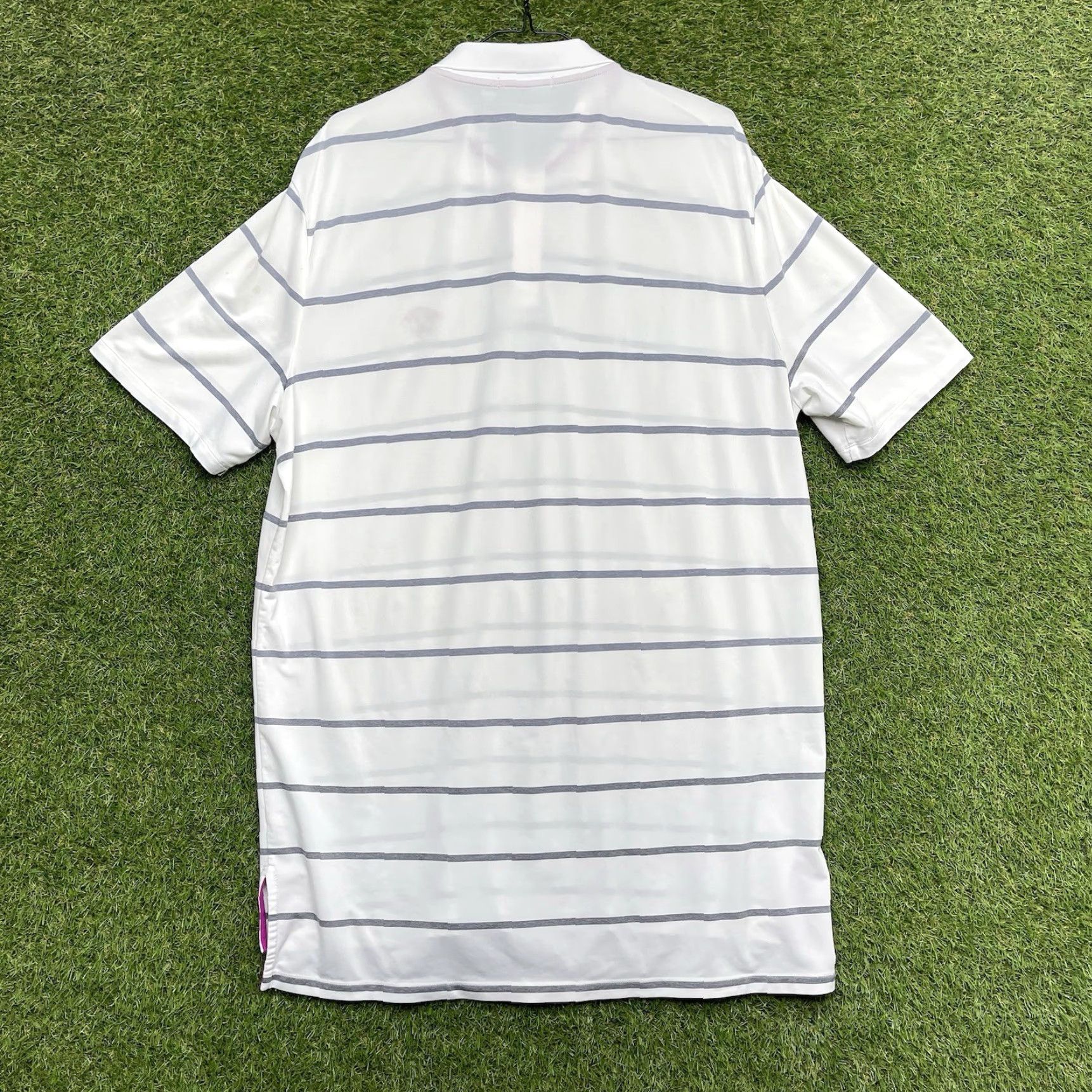 Ralph Lauren RLX Ralph Lauren Polo Golf Shirt Mens L Striped White Size US L / EU 52-54 / 3 - 3 Thumbnail