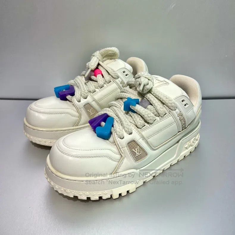 Louis Vuitton Louis Vuitton Trainer White Fat Ding shoes Size US 6.5 / EU 39-40 - 1 Thumbnail