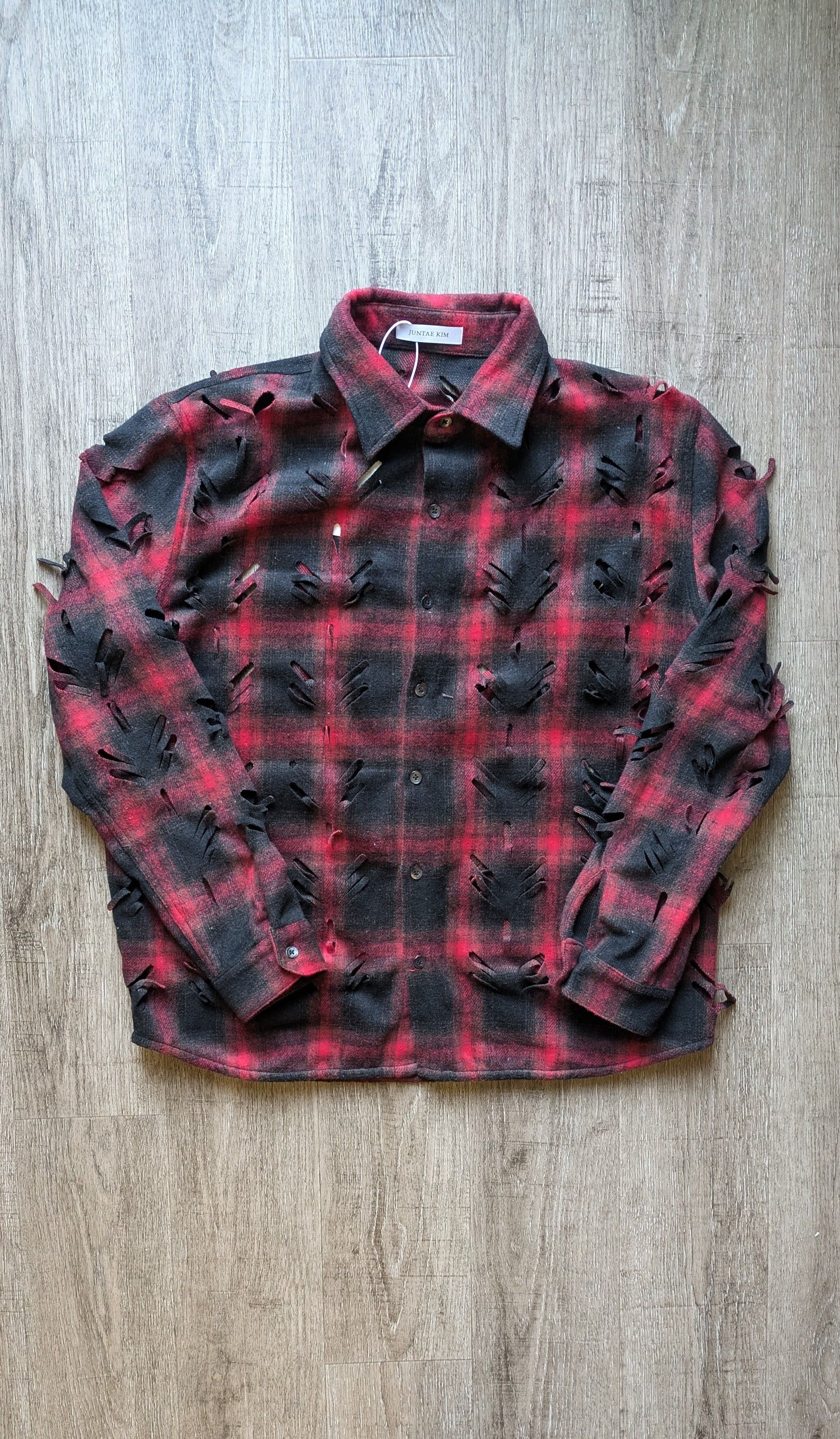 Juntae Kim FW24 Flower-Slashed Shirt Size US S / EU 44-46 / 1 - 1 Thumbnail
