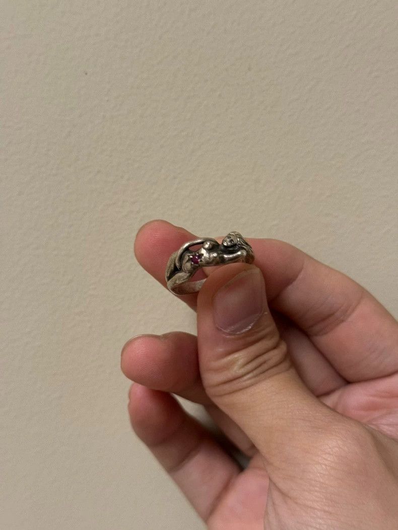 Wacko Maria Wacko Maria Red diamond NUDE RING-RUBY 2503-Nextarrow Size ONE SIZE - 1 Thumbnail