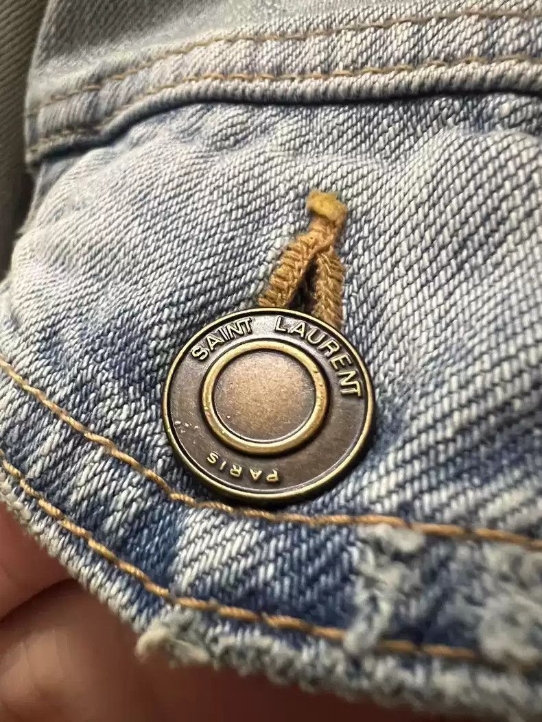 Saint Laurent Paris Saint Laurent Paris Denim jacket-2505 Size US XL / EU 56 / 4 - 6 Thumbnail