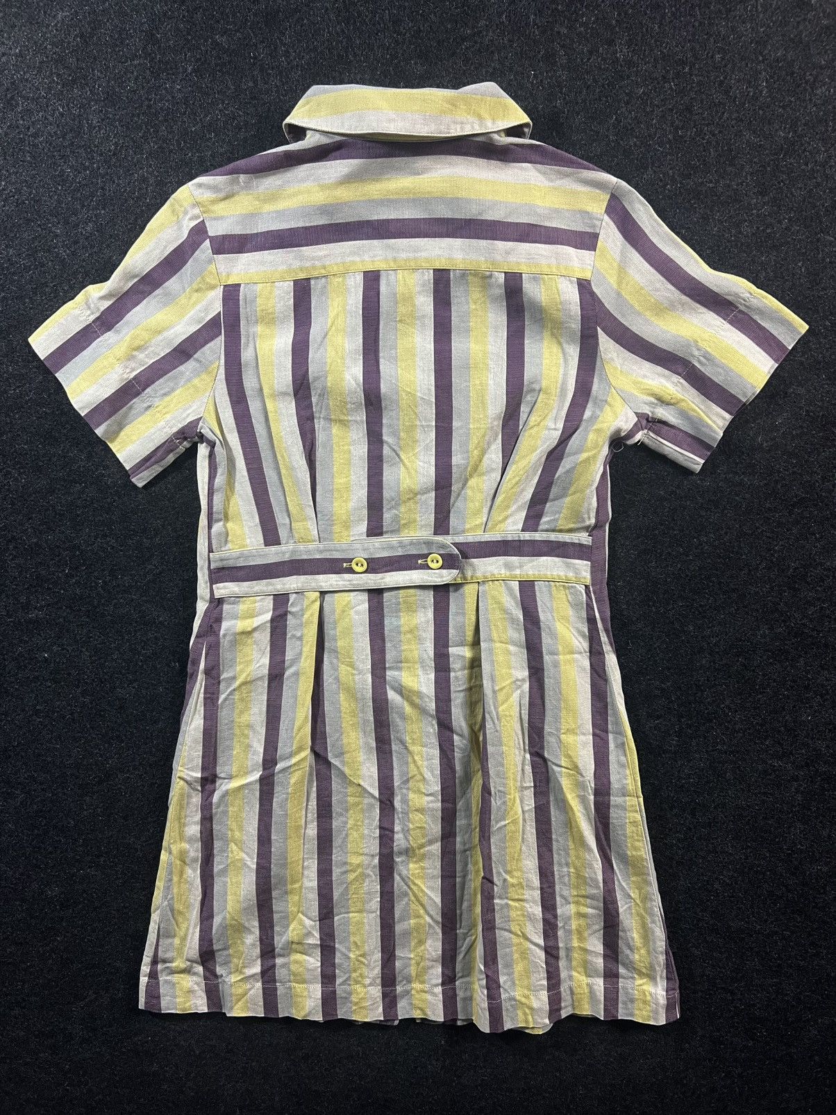 A.P.C. Vintage APC jessica ogden multi strip buttoned blouse Size S / US 4 / IT 40 - 4 Thumbnail