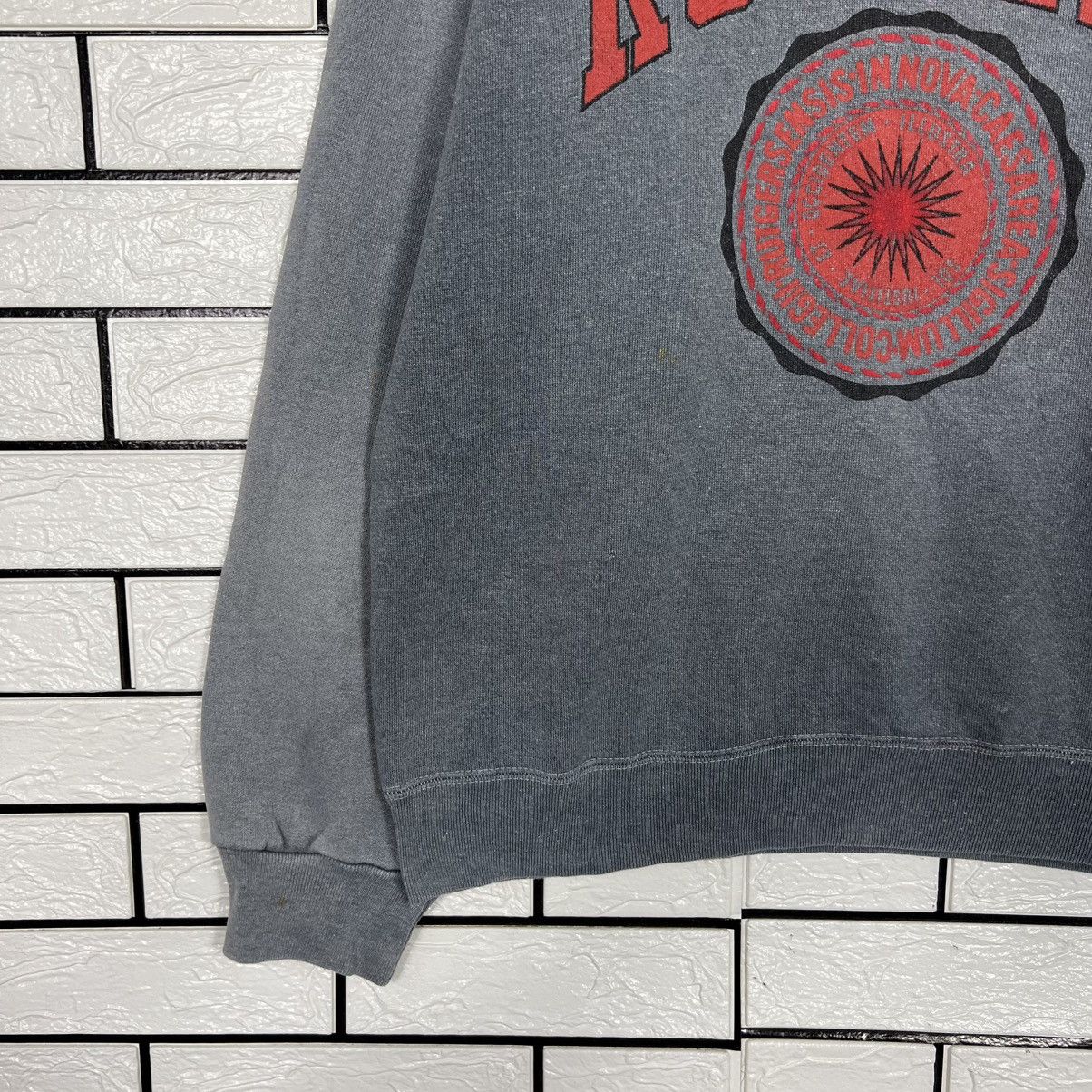 Vintage 90's RUTGERS UNIVERSITY Big Logo Sweatshirt #4171-C191 Size US L / EU 52-54 / 3 - 6 Thumbnail