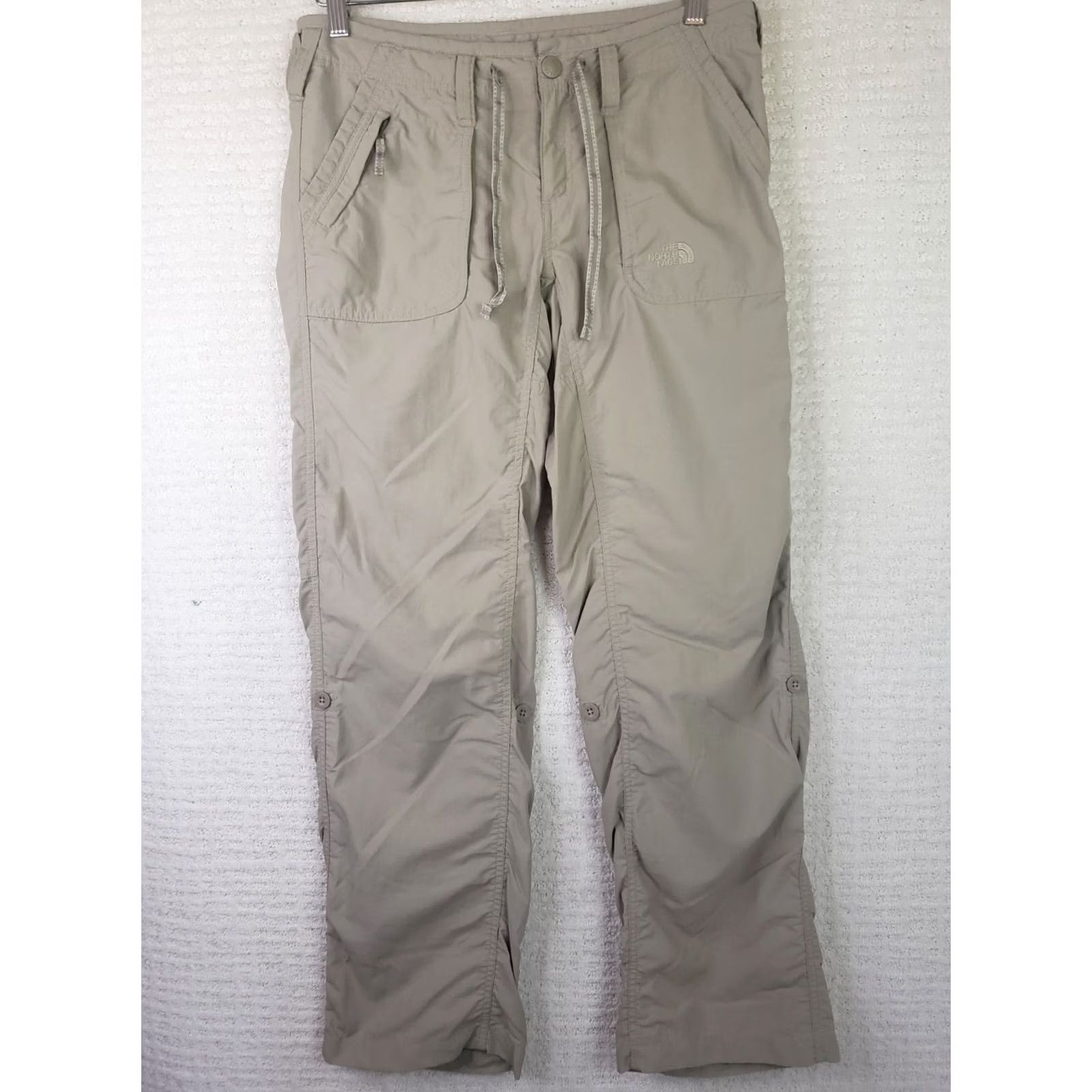 The North Face The North Face Women's Horizon 2 Beige Pocketed Drawstring Hiking Pants Size 6 Regular Inseam 30 in Mens Girls Womens Size 28" / US 6 / IT 42 - 2 Thumbnail