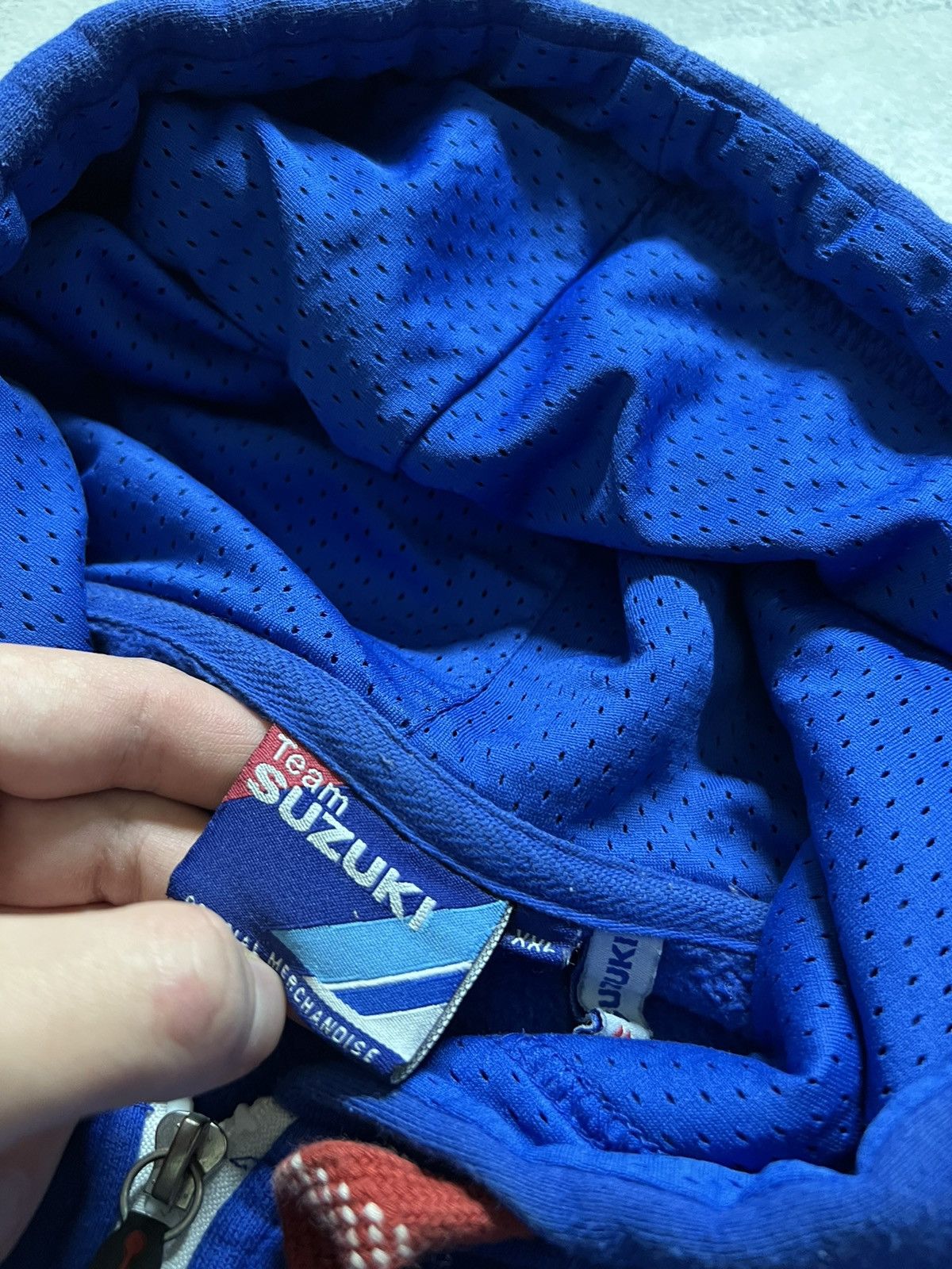 Vintage Vintage Y2k Suzuki GSX 💙 Racing Zip Hoodie 00’s Size US XXL / EU 58 / 5 - 17 Thumbnail