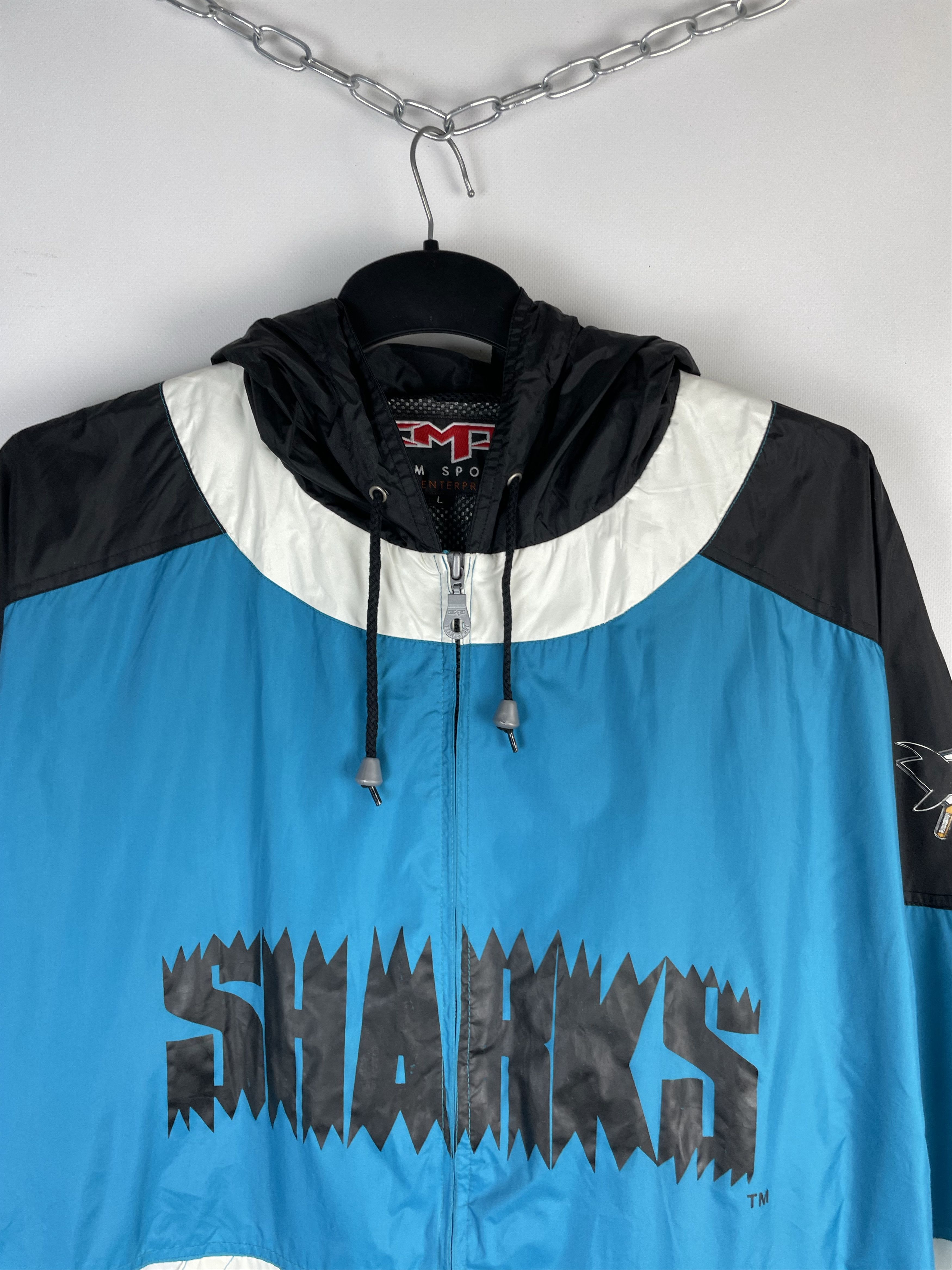 NHL SHARKS NFL JACKET 90s Size US L / EU 52-54 / 3 - 4 Thumbnail