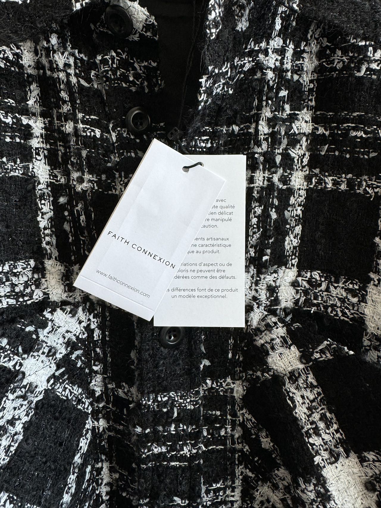 Faith Connexion Faith Connexion Oversize Tweed Shirt Size US XS / EU 42 / 0 - 6 Thumbnail