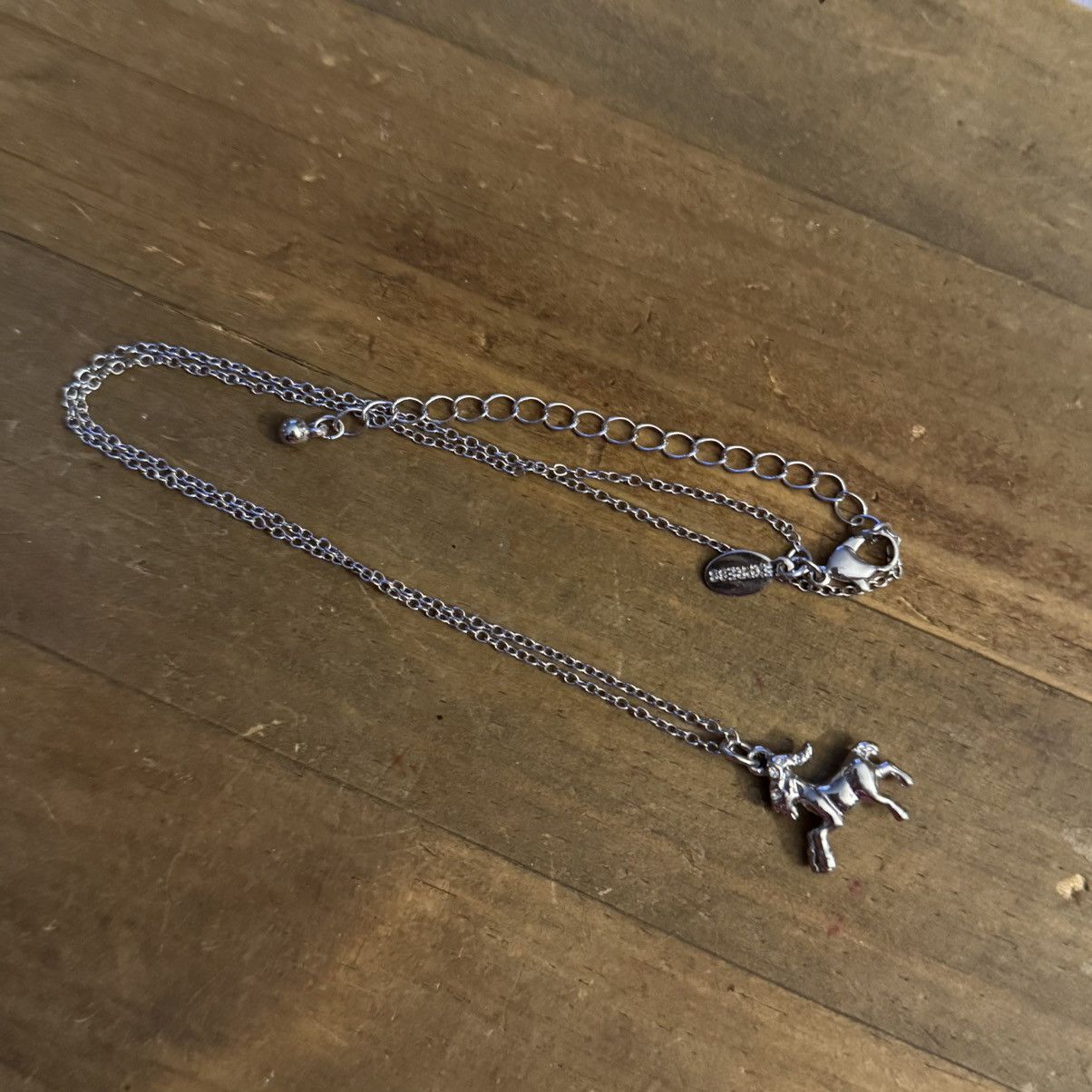 Express Express silver tone Capricorn goat pendant necklace Size ONE SIZE - 2 Thumbnail