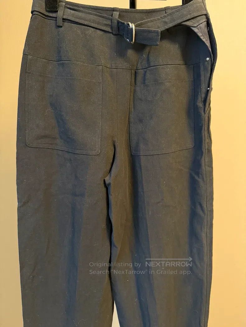 Hermes Hermes Deep blue trousers made of 100% linen fabric Size 24" / US 00 / IT 34 - 4 Thumbnail