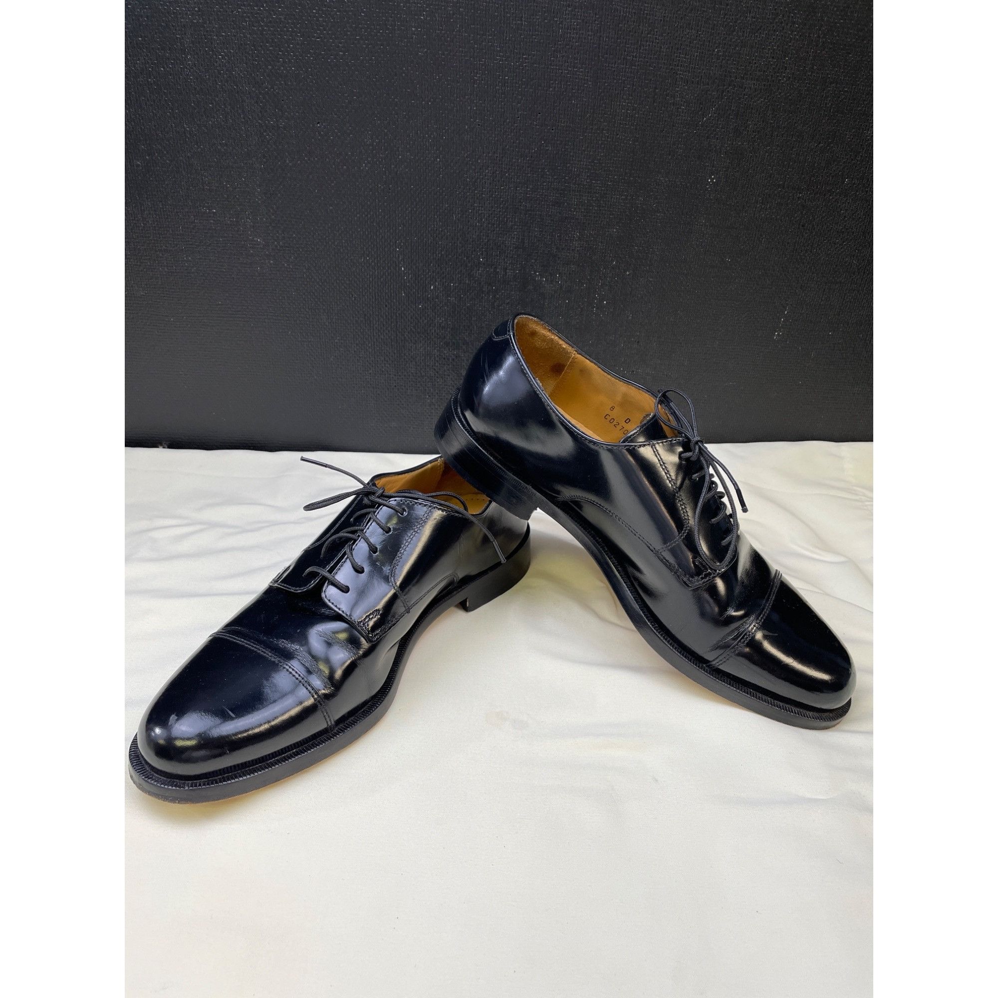 Cole Haan Cole Haan Mens Black Leather Lace up Shoes Oxfords Size 8D S Size US 8 / EU 41 - 2 Thumbnail