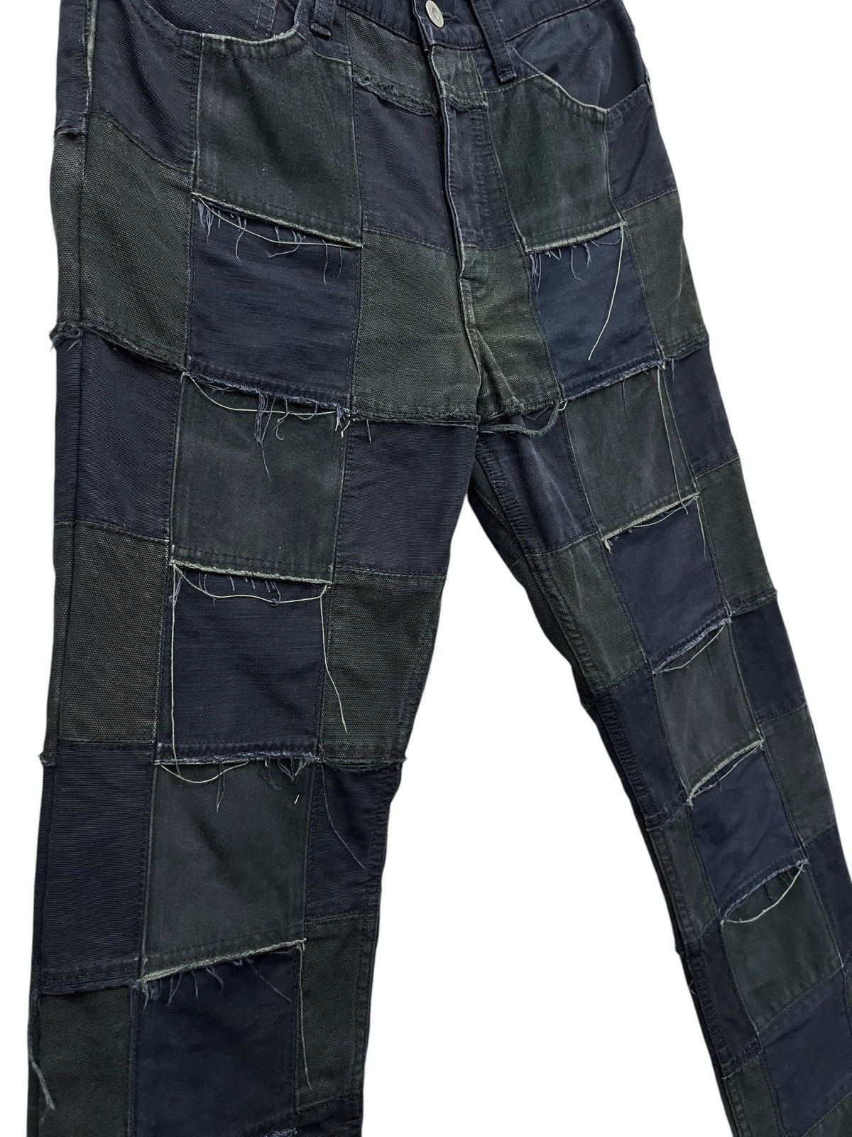 Comme des Garcons JUNYA WATANABE MANxCOMME DES GARCONS Fringe Patchwork Denim Size 28" / US 6 / IT 42 - 6 Thumbnail