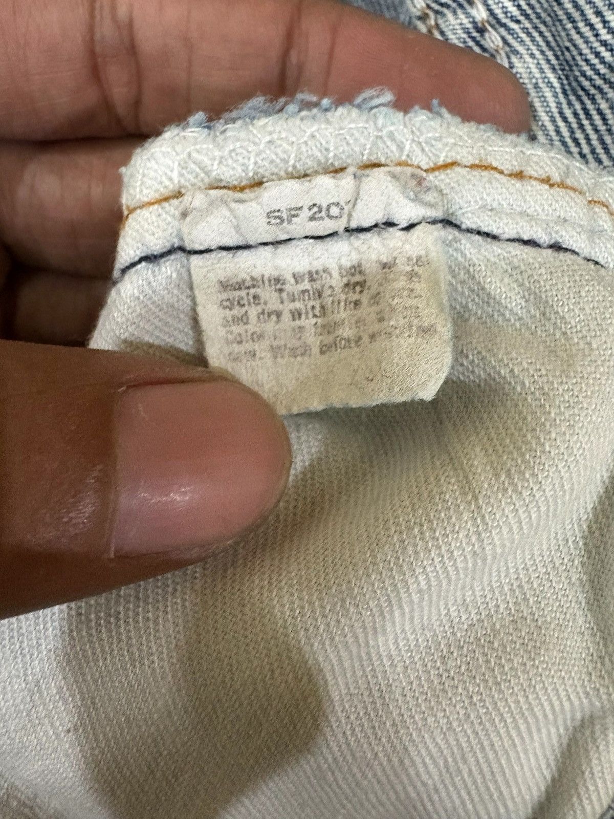 Levi's Vintage 70s Levis 501 Button Fly Blue Wash Jeans Size US 30 / EU 46 - 9 Thumbnail