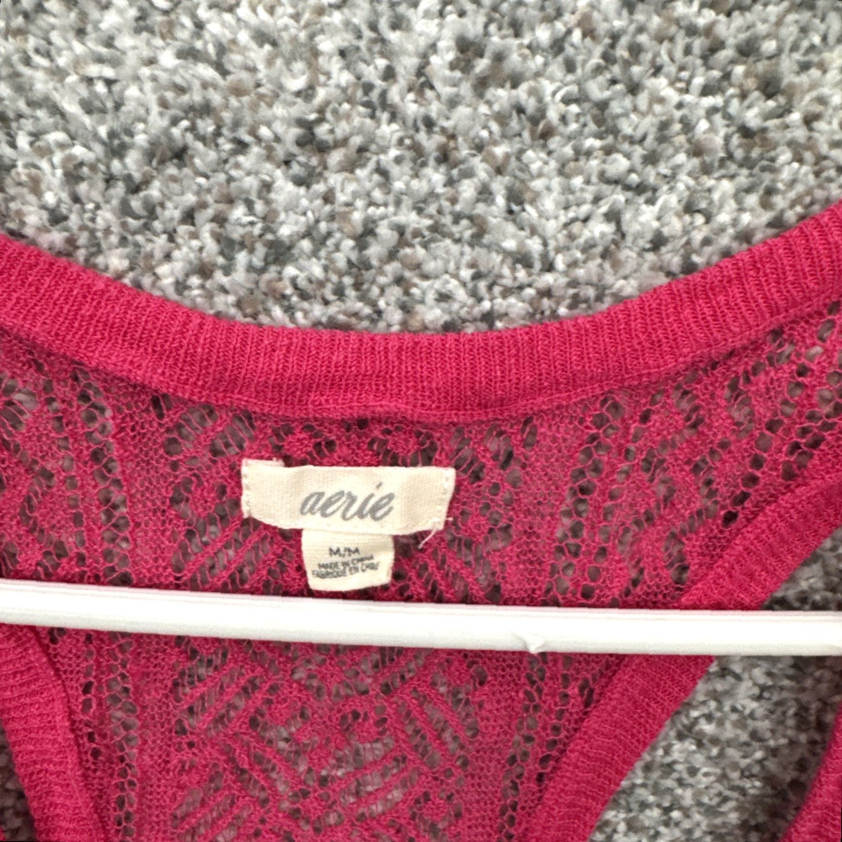 Vintage Aerie Tank Top Women M Pink Linen Rayon Crochet Sheer Boho Fairy Cottage Festival 90s? Size M / US 6-8 / IT 42-44 - 5 Thumbnail