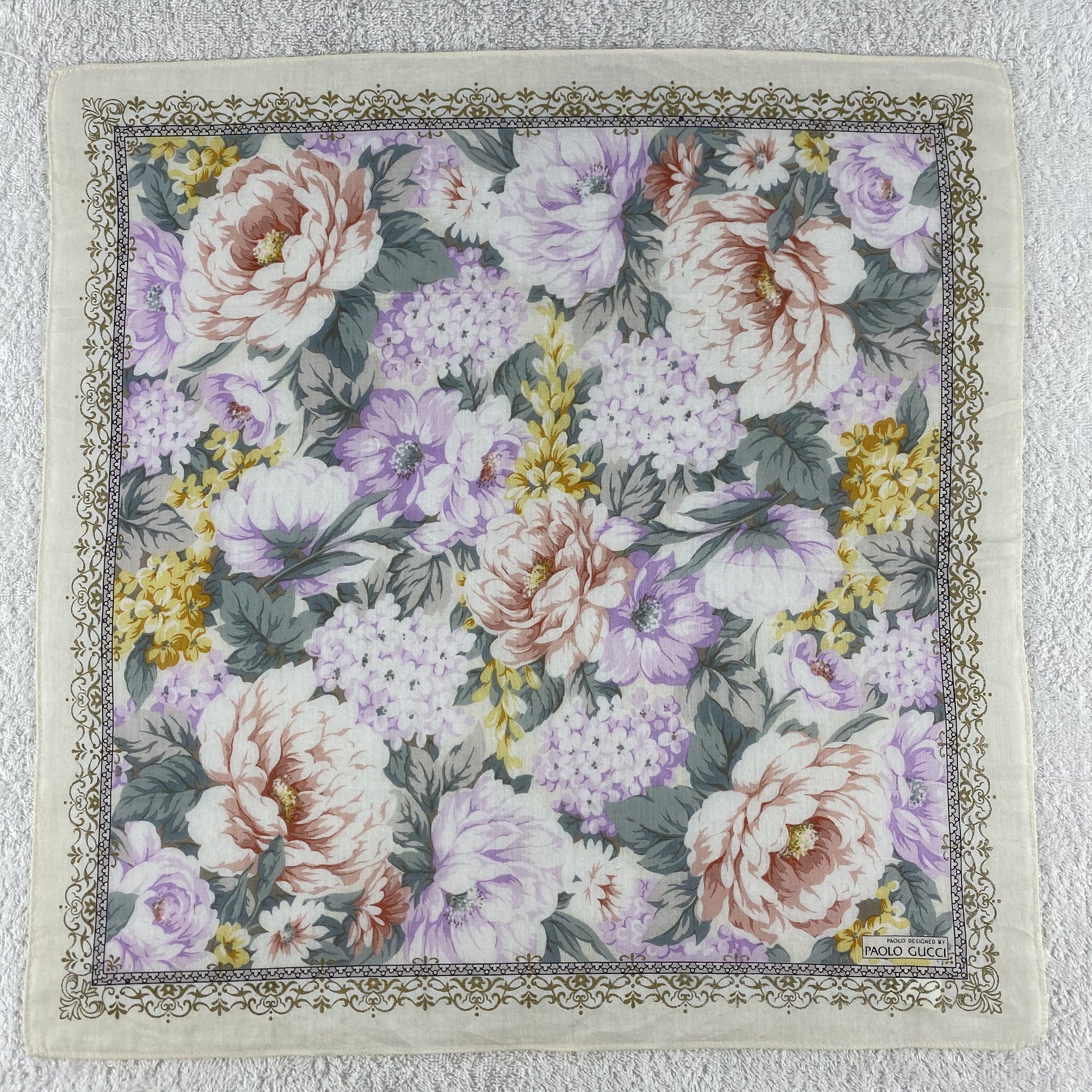Paolo Gucci × Vintage Paolo Gucci Handkerchief / Neckerchief / Bandana Size ONE SIZE - 3 Thumbnail