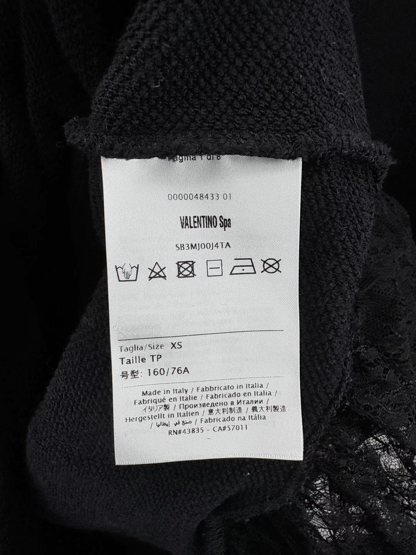 Valentino VALENTINO Lace Sweatshirt Dress Size XS / US 0-2 / IT 36-38 - 4 Thumbnail