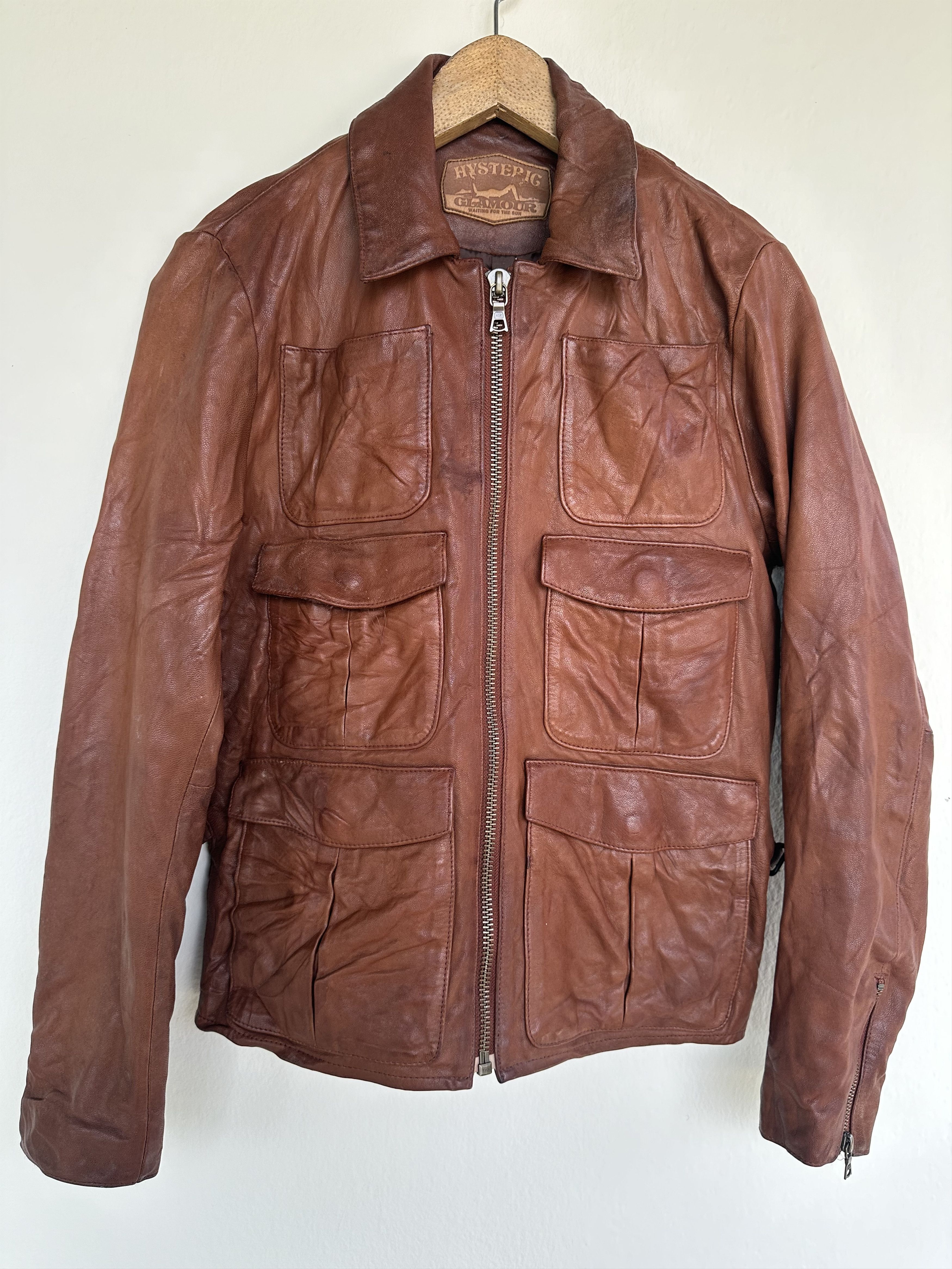 Hysteric Glamour Hysteric Glamour Patina Leather Jacket Waiting For The Sun Size US S / EU 44-46 / 1 - 5 Thumbnail