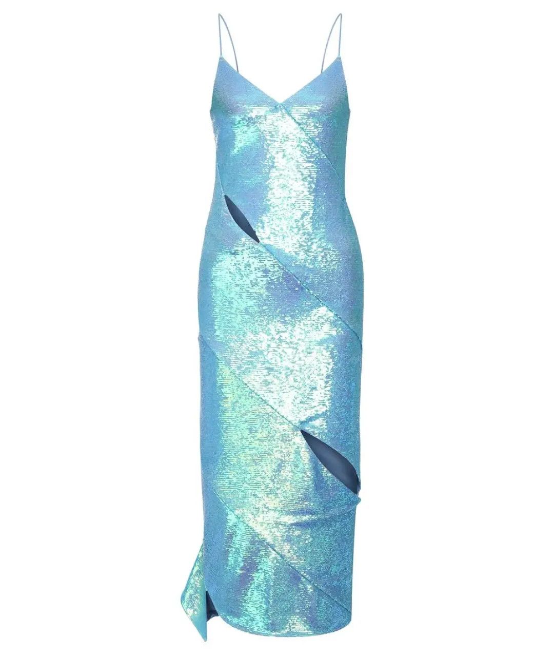 Off-White o1y1125 Midi Dress in Sky Blue Size XS / US 0-2 / IT 36-38 - 1 Thumbnail
