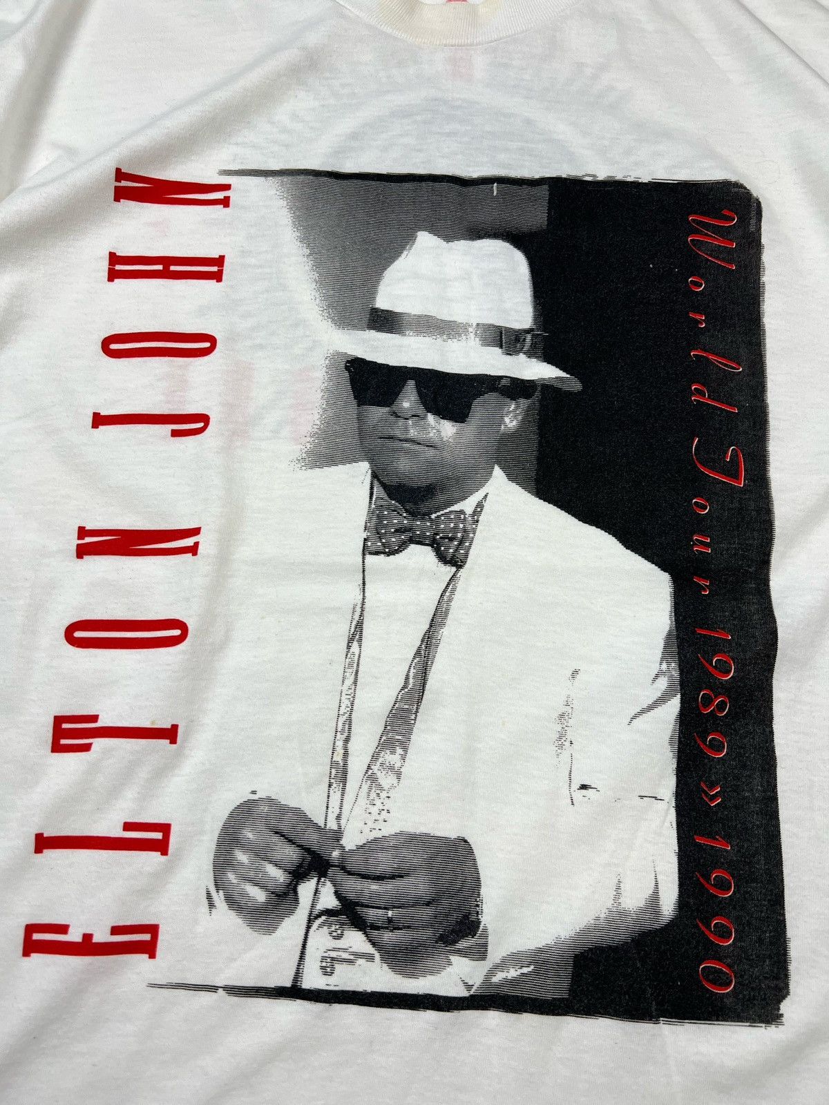 Band Tees × Vintage Vintage 90s Elton John World Tour tee 1989-90 tShirt Size US XL / EU 56 / 4 - 7 Thumbnail