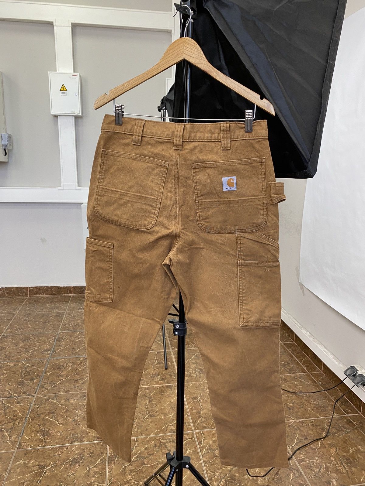 Carhartt 🇺🇸 Vintage 90s Carhartt Double Knees Brown Work Pants Y2K Size US 32 / EU 48 - 1 Thumbnail