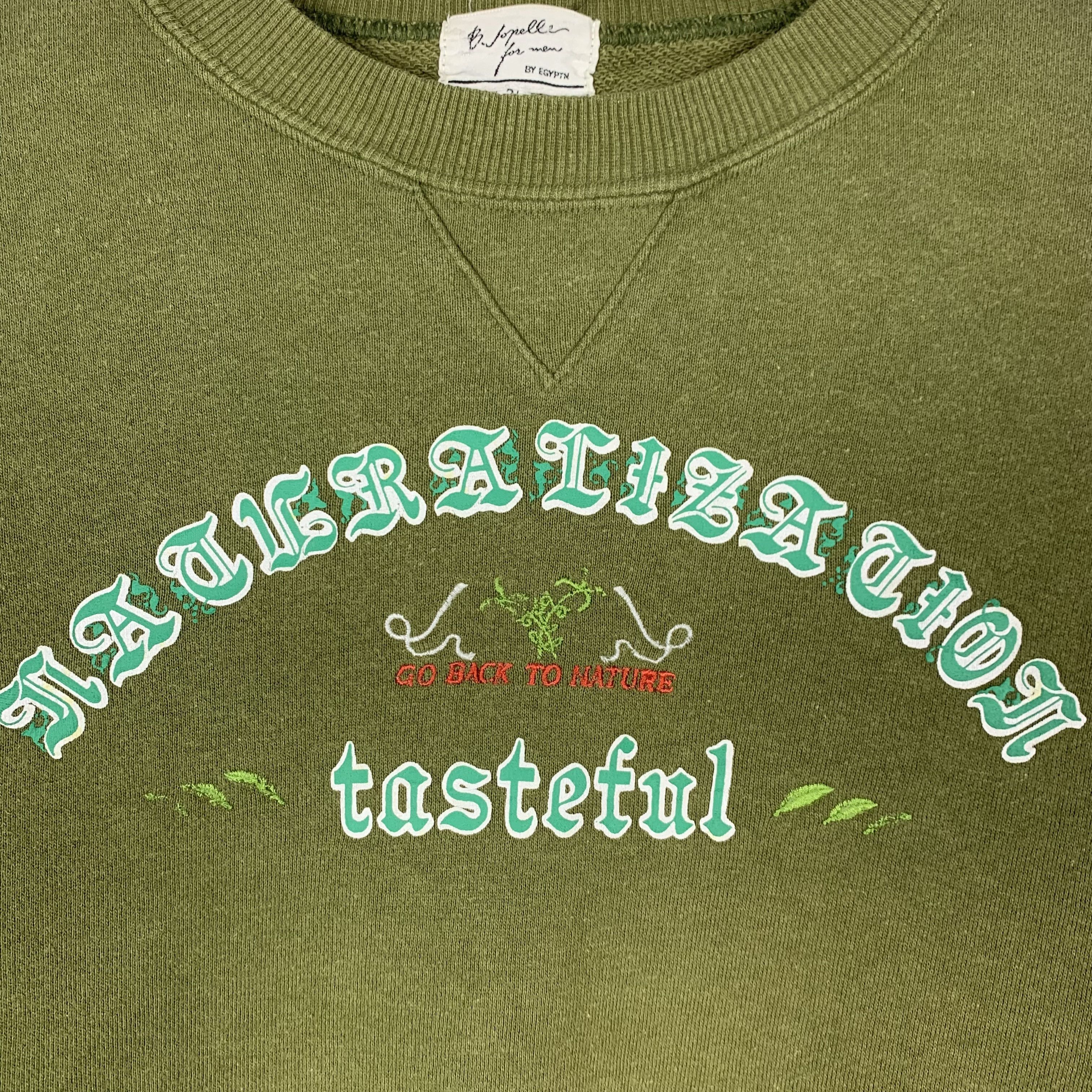 Vintage Vintage B.Jopelle Egyptn 31 Olive Green Sweatshirt Crewneck Size US L / EU 52-54 / 3 - 3 Thumbnail