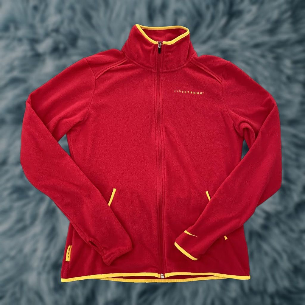 Nike Nike Livestrong Jacket Adult Large Pink Full Zip Cycling Pockets Womens L Size L / US 10 / IT 46 - 1 Thumbnail