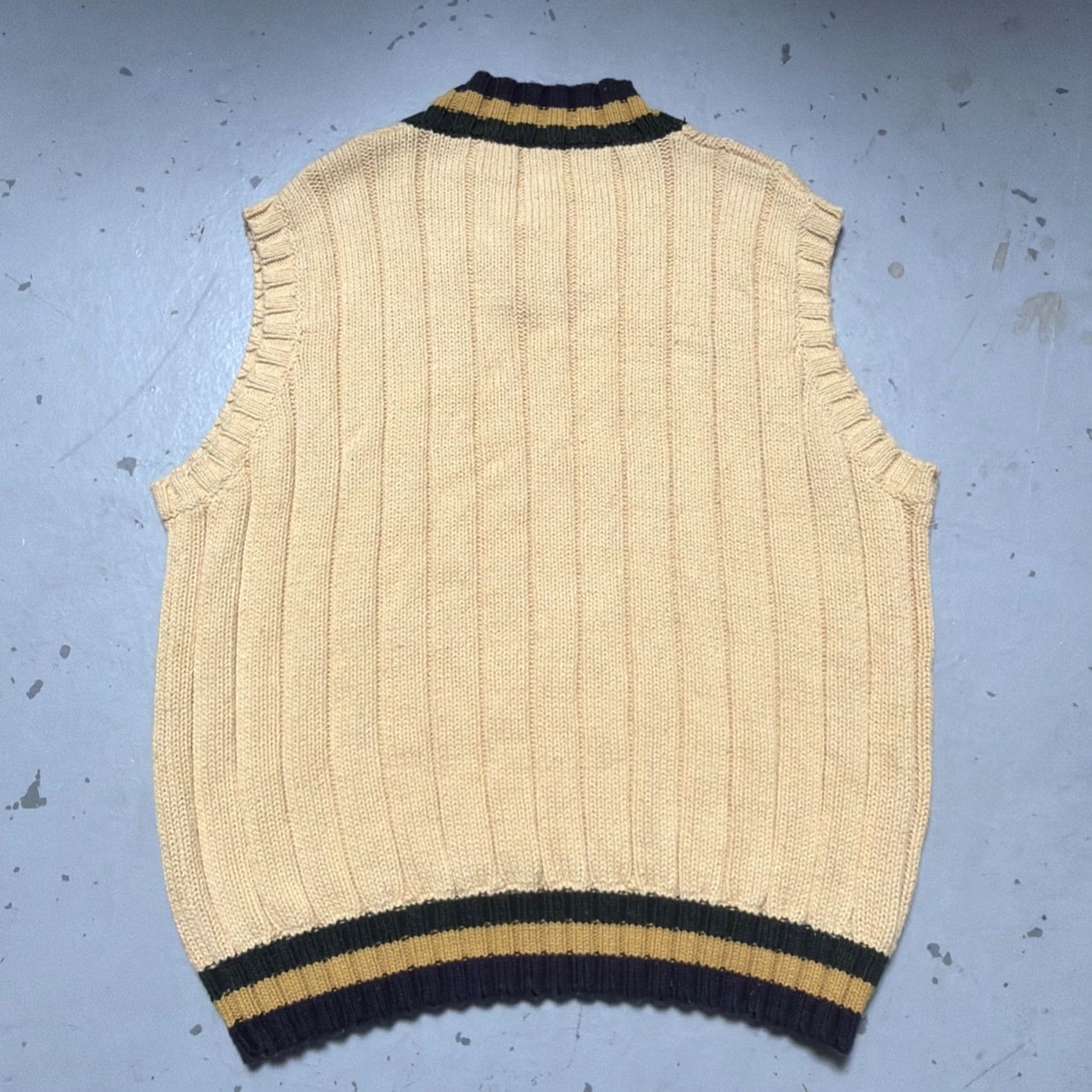 Vintage VINTAGE Willis & Geiger Knit Sweater Vest XL Cotton Tennis Preppy Size US XL / EU 56 / 4 - 5 Thumbnail