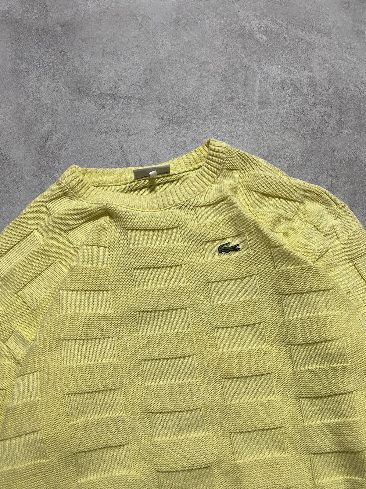 Japanese Brand 🌝 Lacoste Vintage Yellow Sweater Knitwear Size US M / EU 48-50 / 2 - 2 Thumbnail