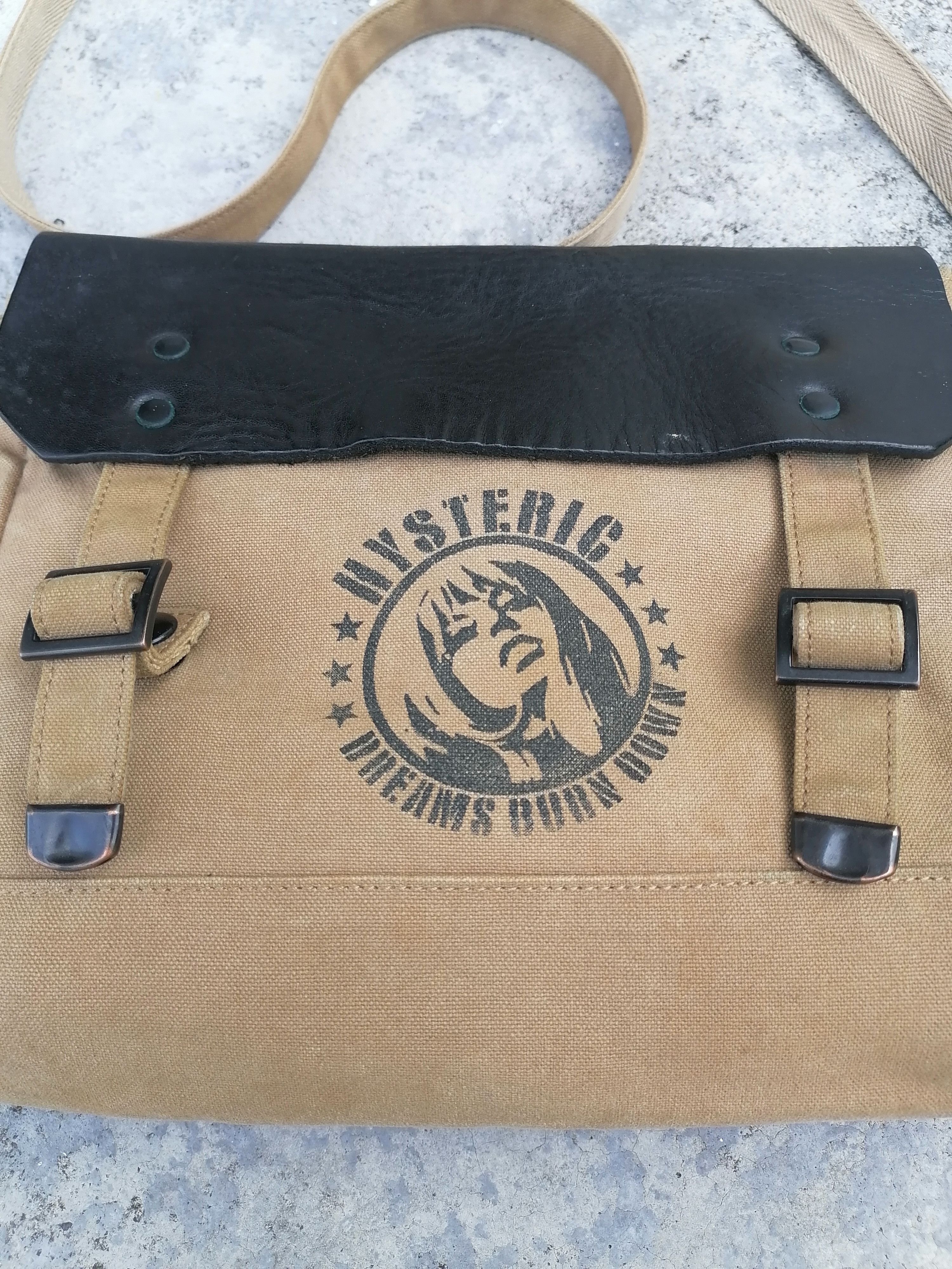 Hysteric Glamour Hysteric Glamour Rugged Canvas Leather Sling / Crossbody Bag Size ONE SIZE - 2 Thumbnail