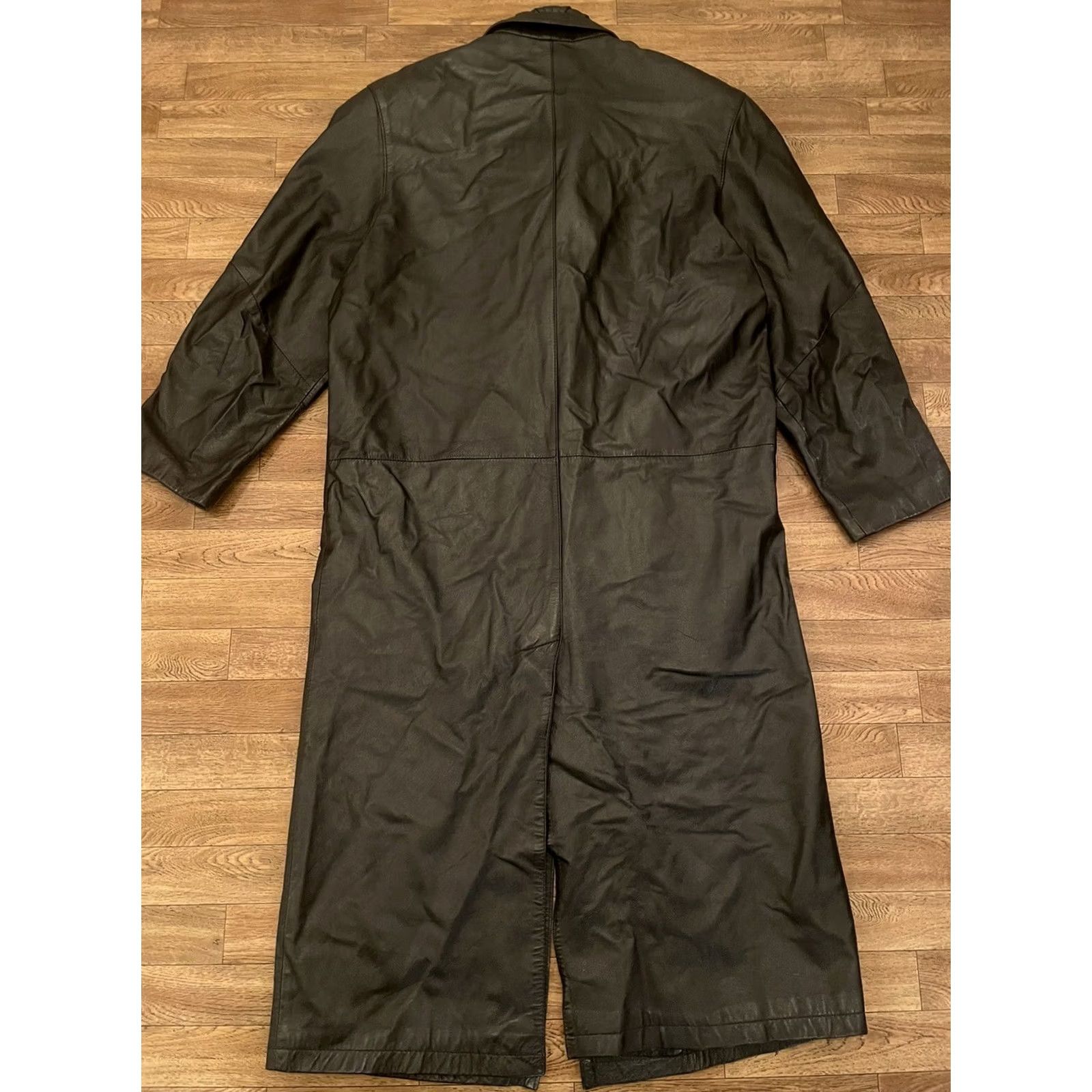G-III G-III Women's Trench Coat Long Leather Black M Shirt? Size M / US 6-8 / IT 42-44 - 6 Thumbnail