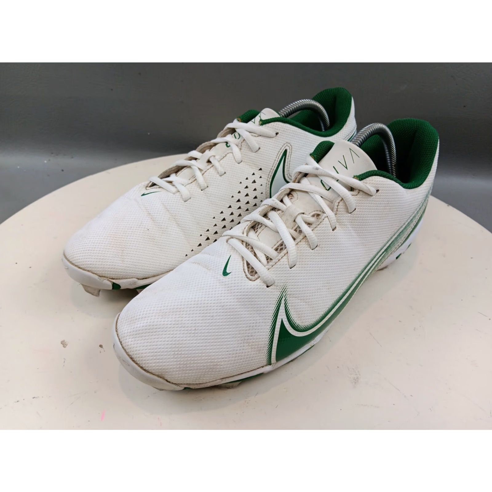Nike Nike Men's Vapor Edge Shark Football Cleats Size 11.5 Green White CD0074 105 Size US 11 / EU 44 - 4 Thumbnail