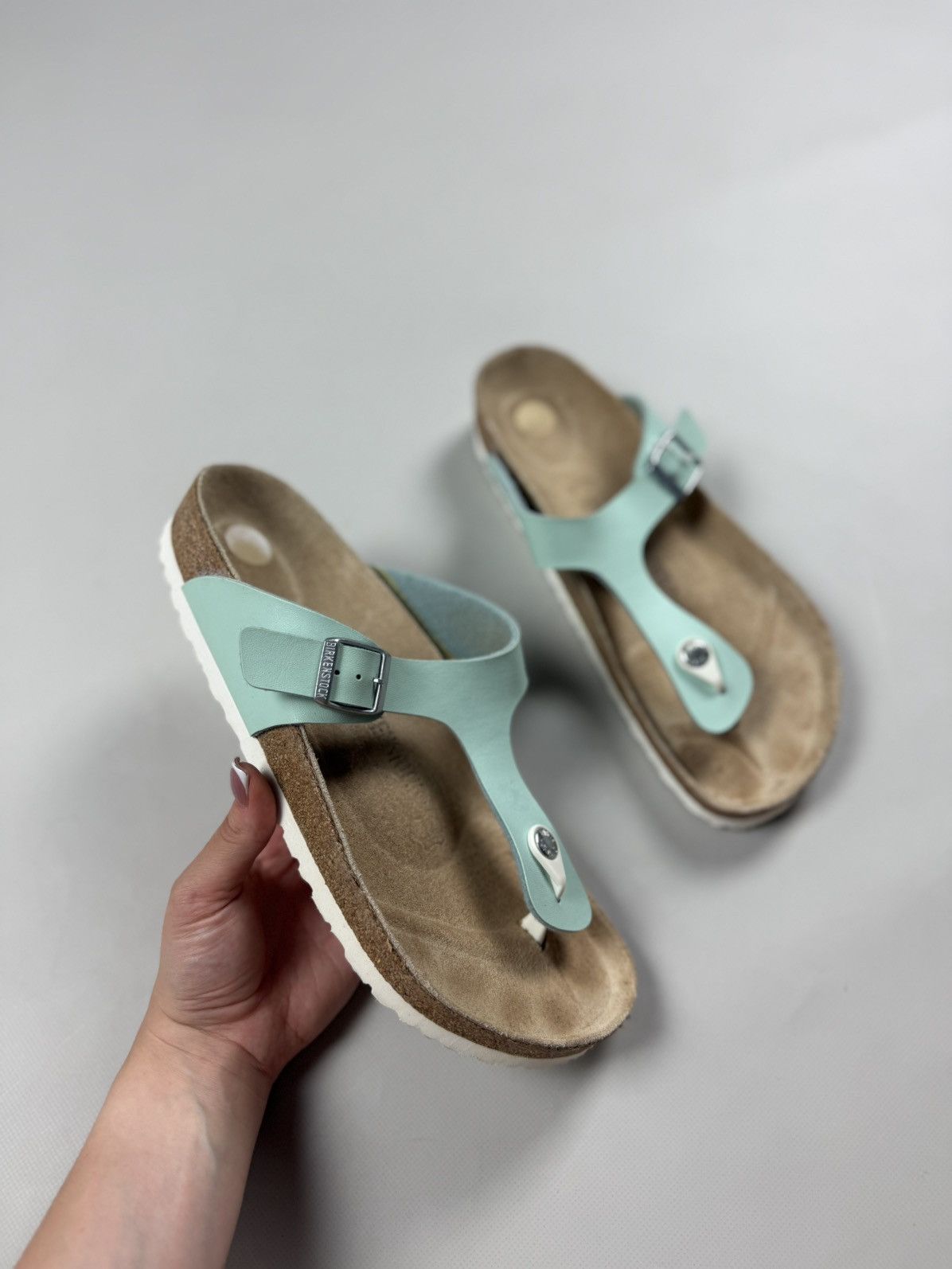 Birkenstock Birkenstock Gizeh Ladies Sandals Shoes Size 42 / US 11 Size US 12 / IT 42 - 7 Thumbnail