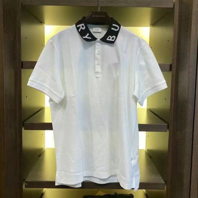 Burberry Burberry Men's White Short Sleeve Polo Size US XL / EU 56 / 4 - 1 Thumbnail