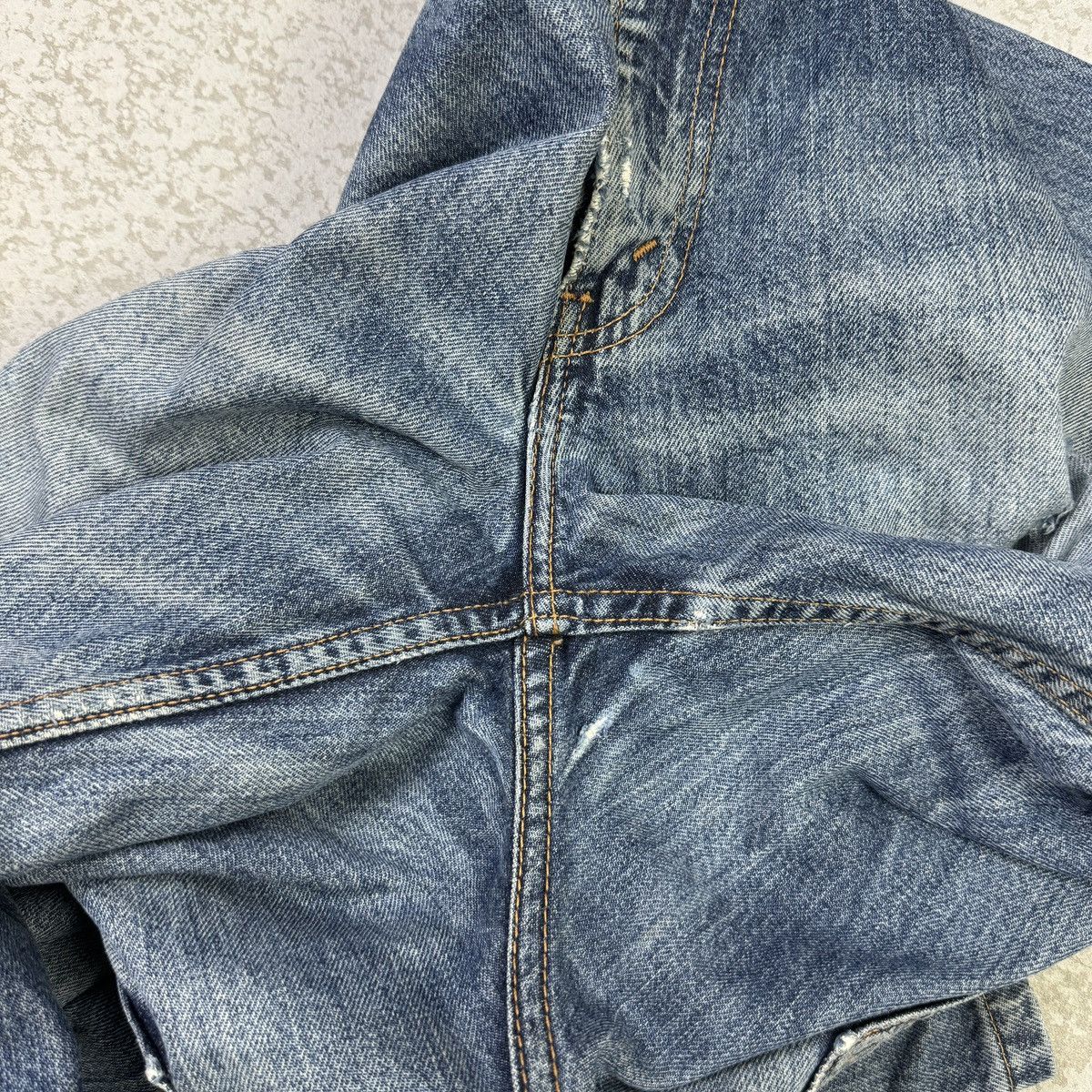 If Six Was Nine × Levi's × Vintage 💥Vintage 90s Levis 609 Orange Tab Distressed Ripped Jean Size US 31 - 13 Thumbnail