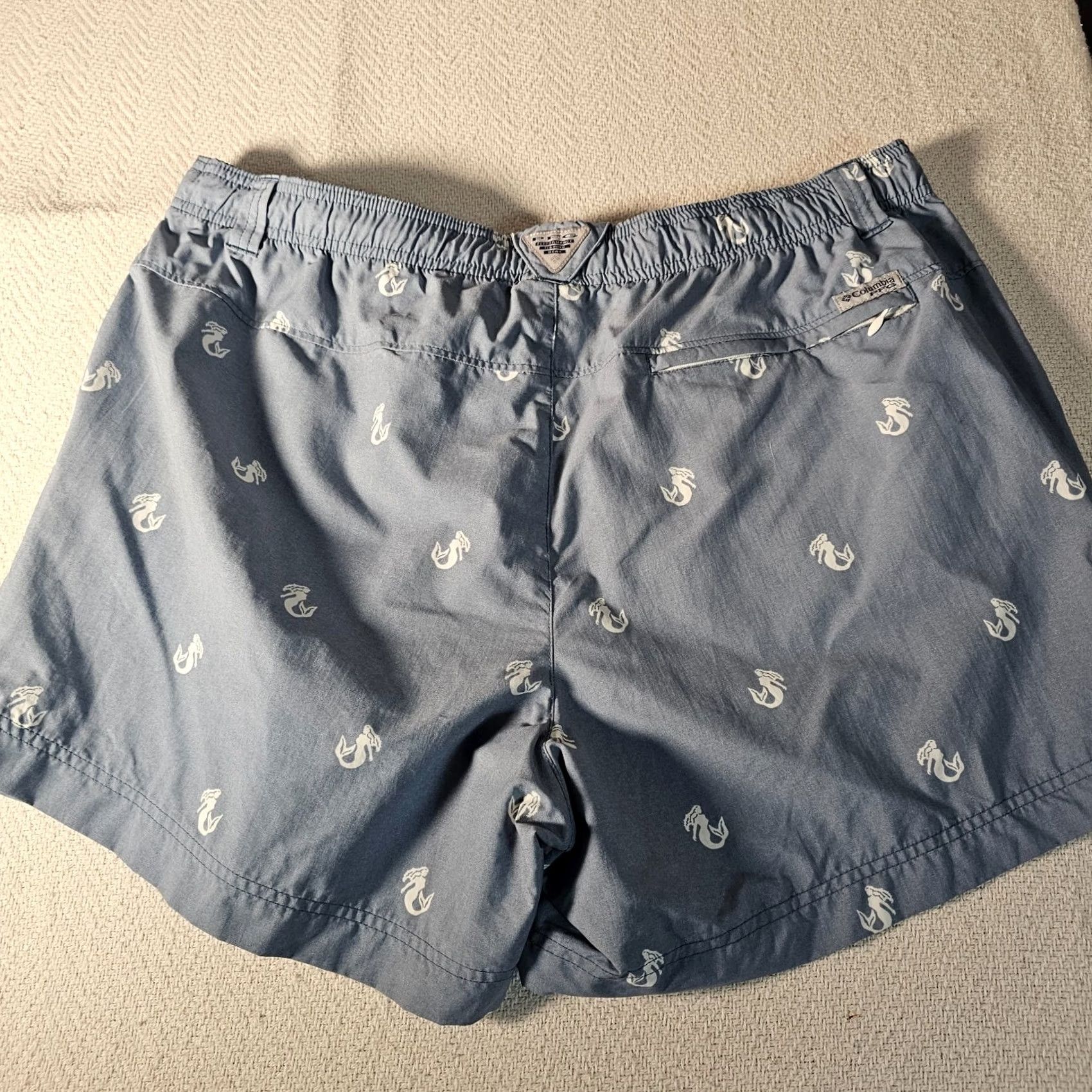 Vintage VINTAGE Columbia PFG Men’s Shorts MERMAID Swim Trunks XL SEAFOAM GREEN Inseam 5" Size US 36 / EU 52 - 7 Thumbnail