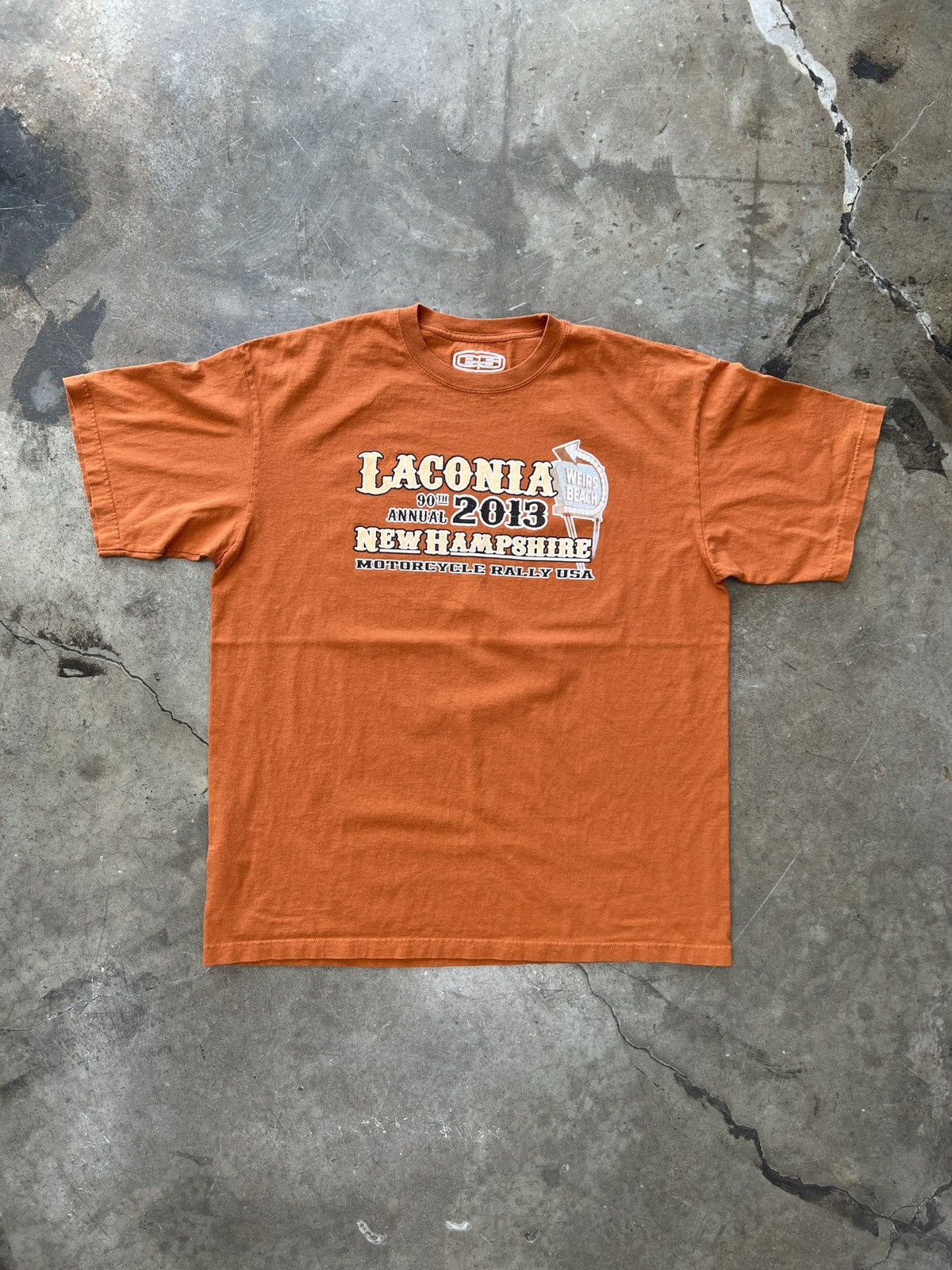 Harley Davidson × Vintage Motorcycle Rally Laconia New Hampshire Tee Large Size US L / EU 52-54 / 3 - 5 Thumbnail
