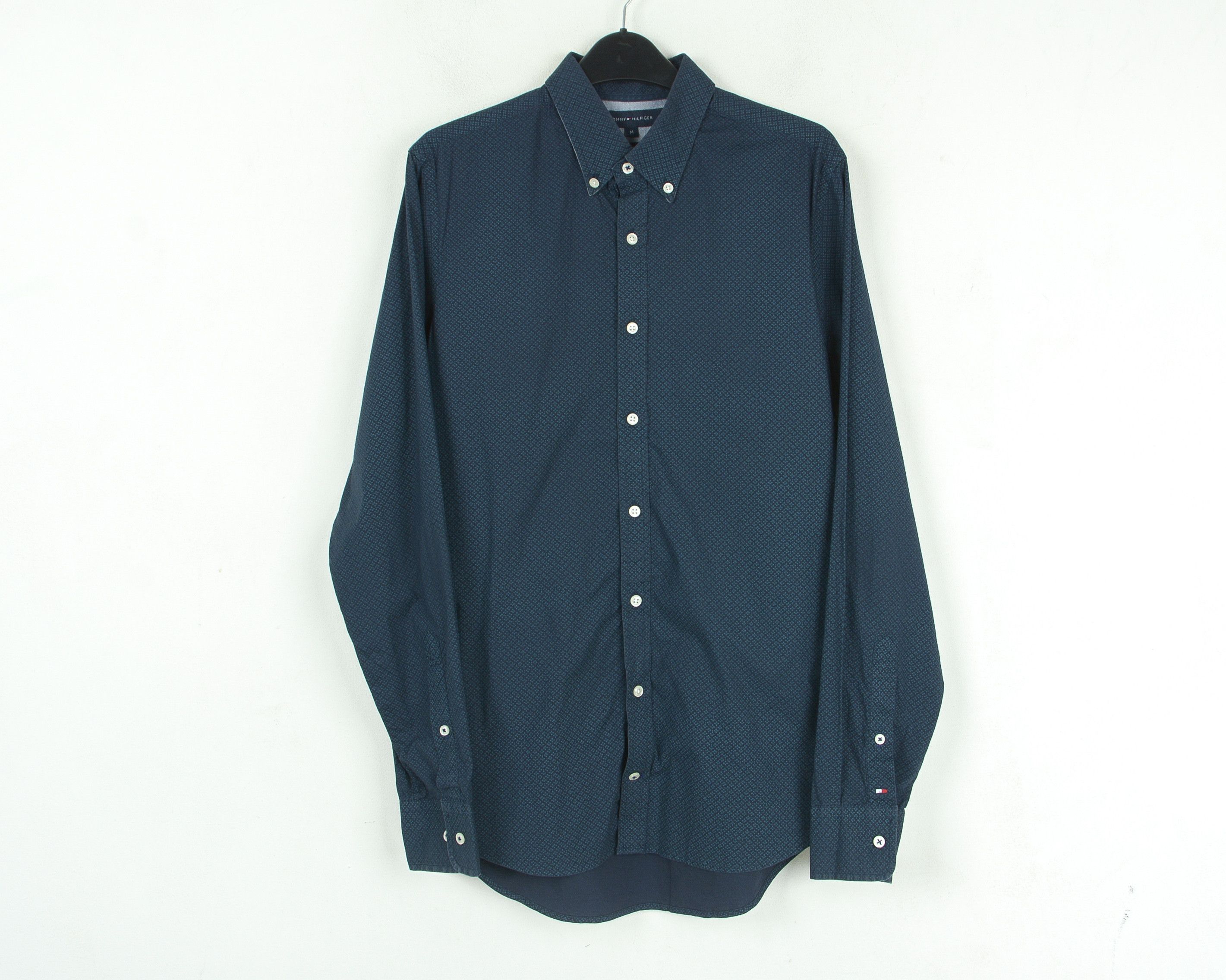Tommy Hilfiger Men's Casual Shirt M Long Sleeved Top Stretch Button Cotton Size US M / EU 48-50 / 2 - 1 Thumbnail