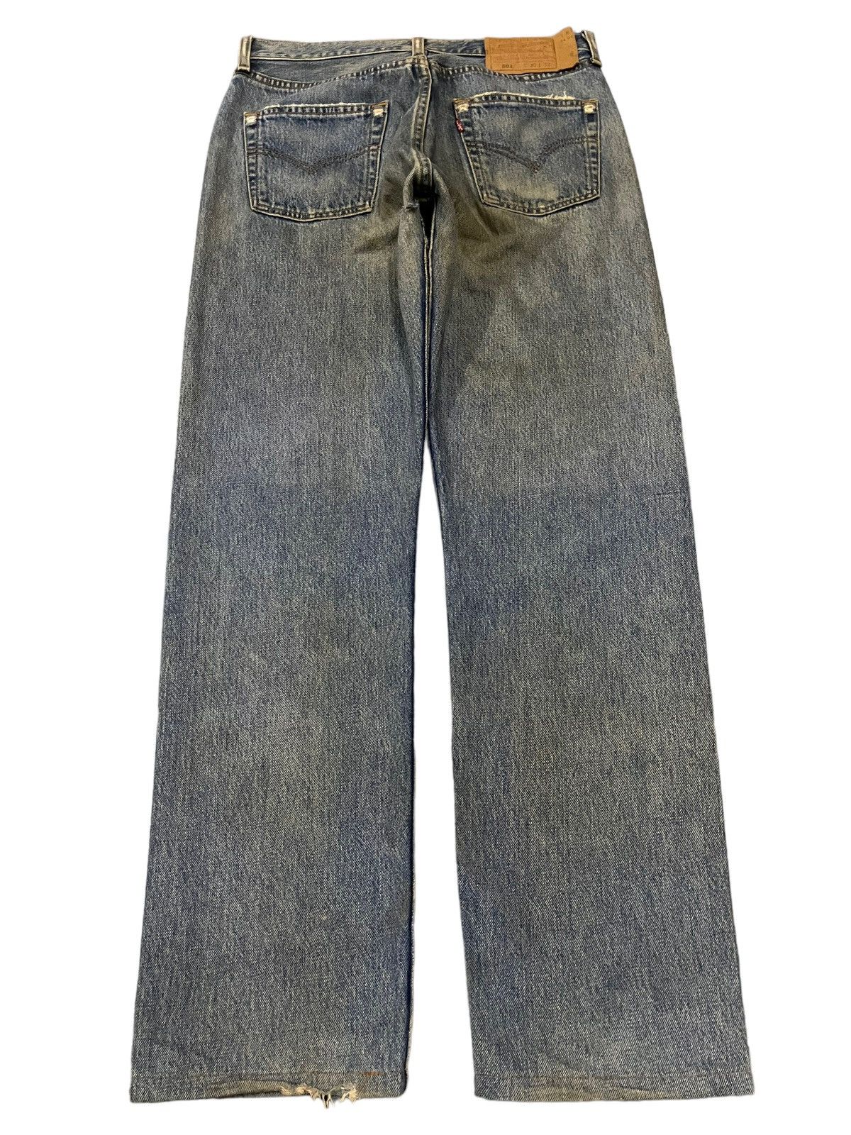 Levi's Vintage 90s Levis 501 Blue Wash Classic Style Jeans Size US 30 / EU 46 - 2 Thumbnail