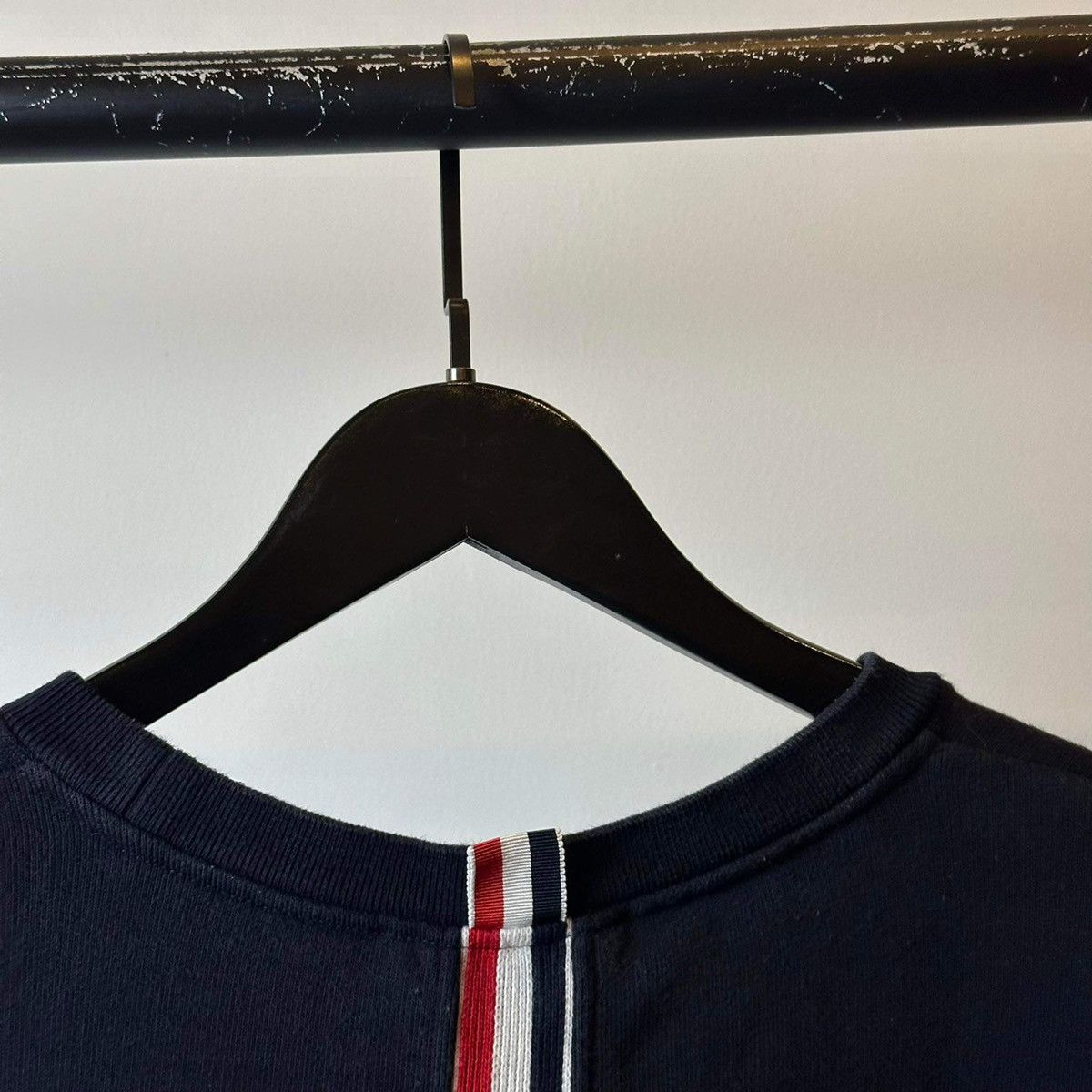 Thom Browne THOM BROWNE BACK STRIPED NAVY SWEATER Size US M / EU 48-50 / 2 - 10 Thumbnail