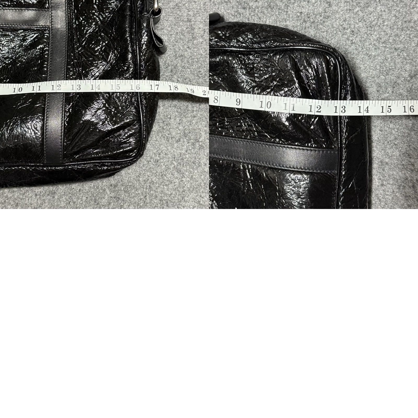 Dolce & Gabbana Dolce & Gabbana Briefcase Black Crinkle Leather Document Mens Business Bag Size ONE SIZE - 10 Thumbnail
