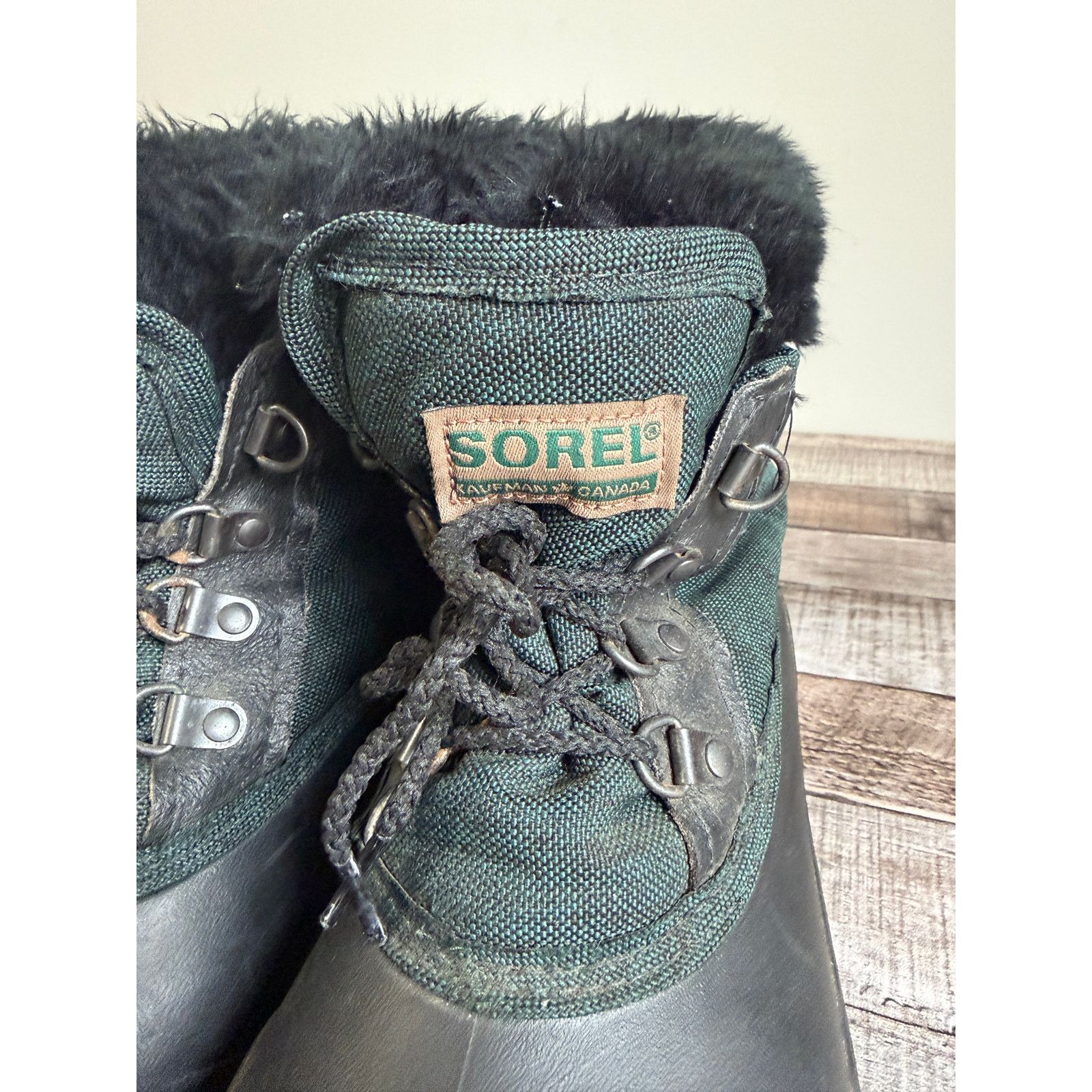 SOREL Sorel Dark Green and Black Winter Boots Women's Size 11 Size US 11 / IT 41 - 4 Thumbnail