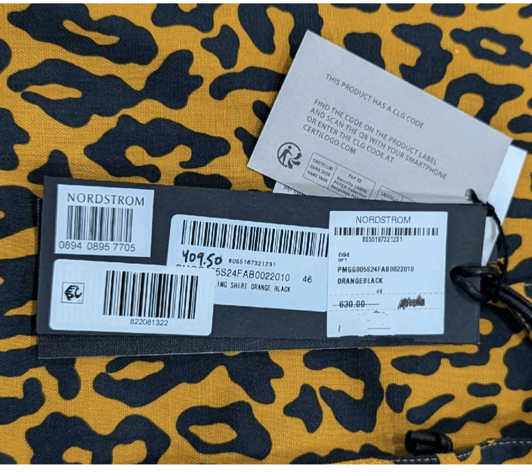 Palm Angels PALM ANGELS Cheetah Pattern Camp Shirt 46 US S Size US S / EU 44-46 / 1 - 6 Thumbnail