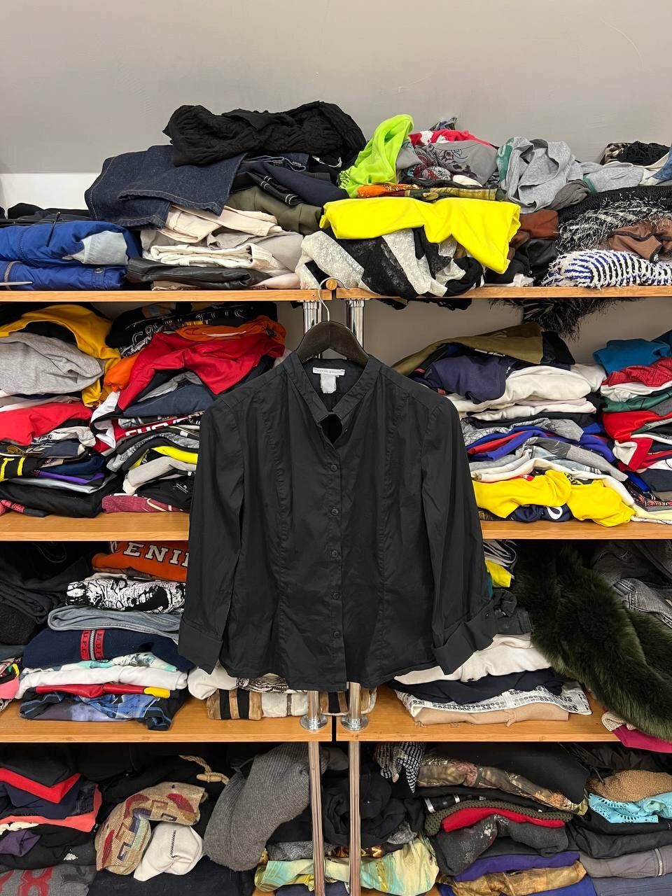 Japanese Brand × Sarah Pacini Sarah Pacini Vintage Luxury Black Basic Shirt Size M / US 6-8 / IT 42-44 - 1 Thumbnail