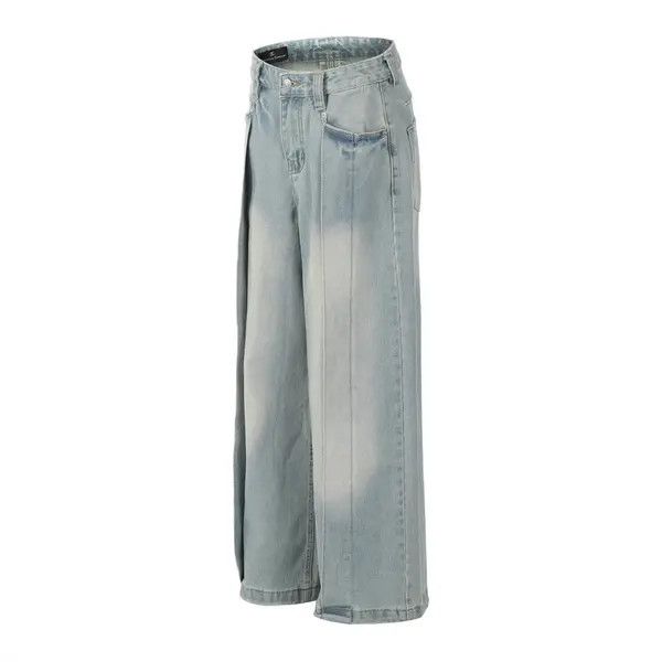 Japanese Brand High street loose straight washed stitching jeans y2k Size US 32 / EU 48 - 2 Thumbnail