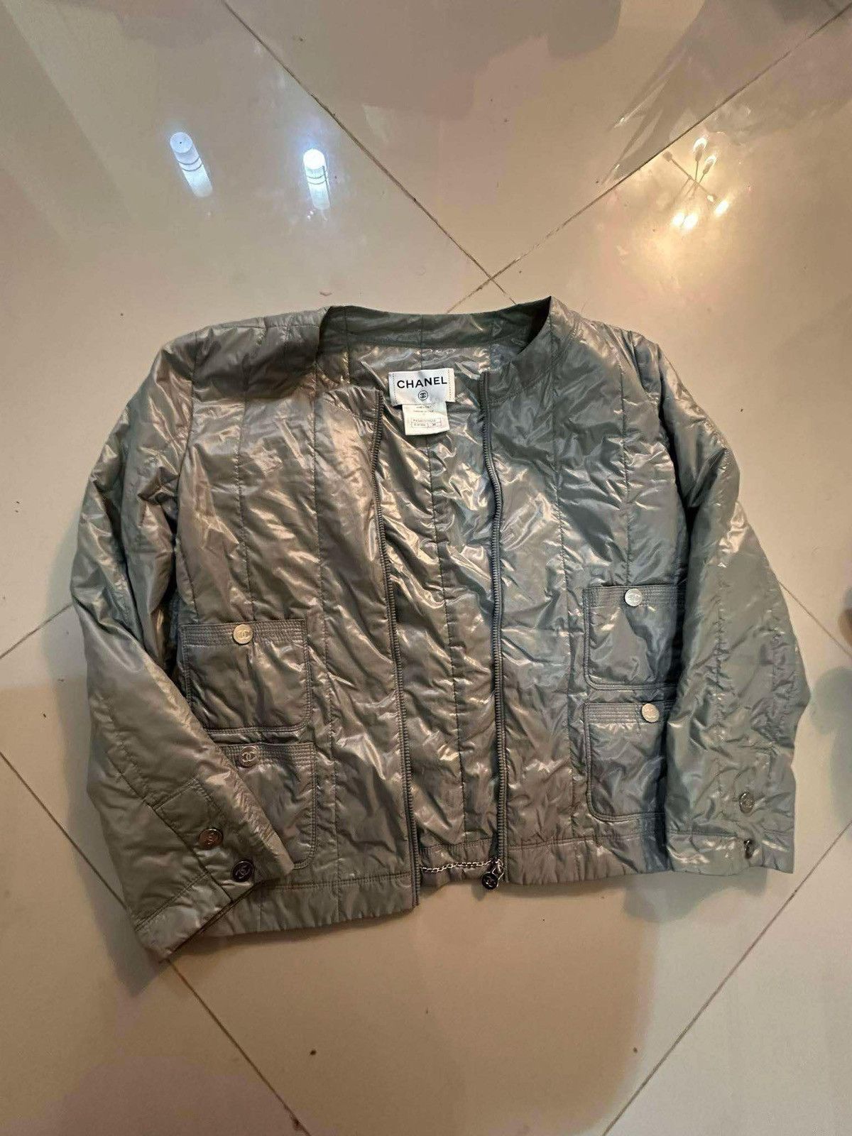 Chanel × Designer Chanel Nylon Down Jacket Size XS / US 0-2 / IT 36-38 - 2 Thumbnail