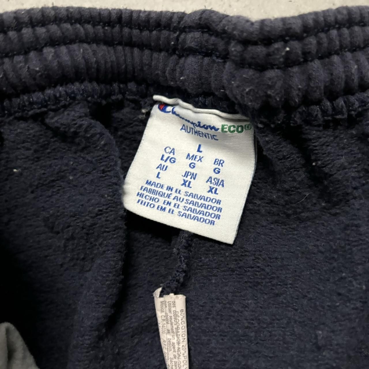Japanese Brand × Vintage Crazy Vintage Y2K/2000s Navy Blue Skater Essential Sweatpants! Size US 32 / EU 48 - 6 Thumbnail