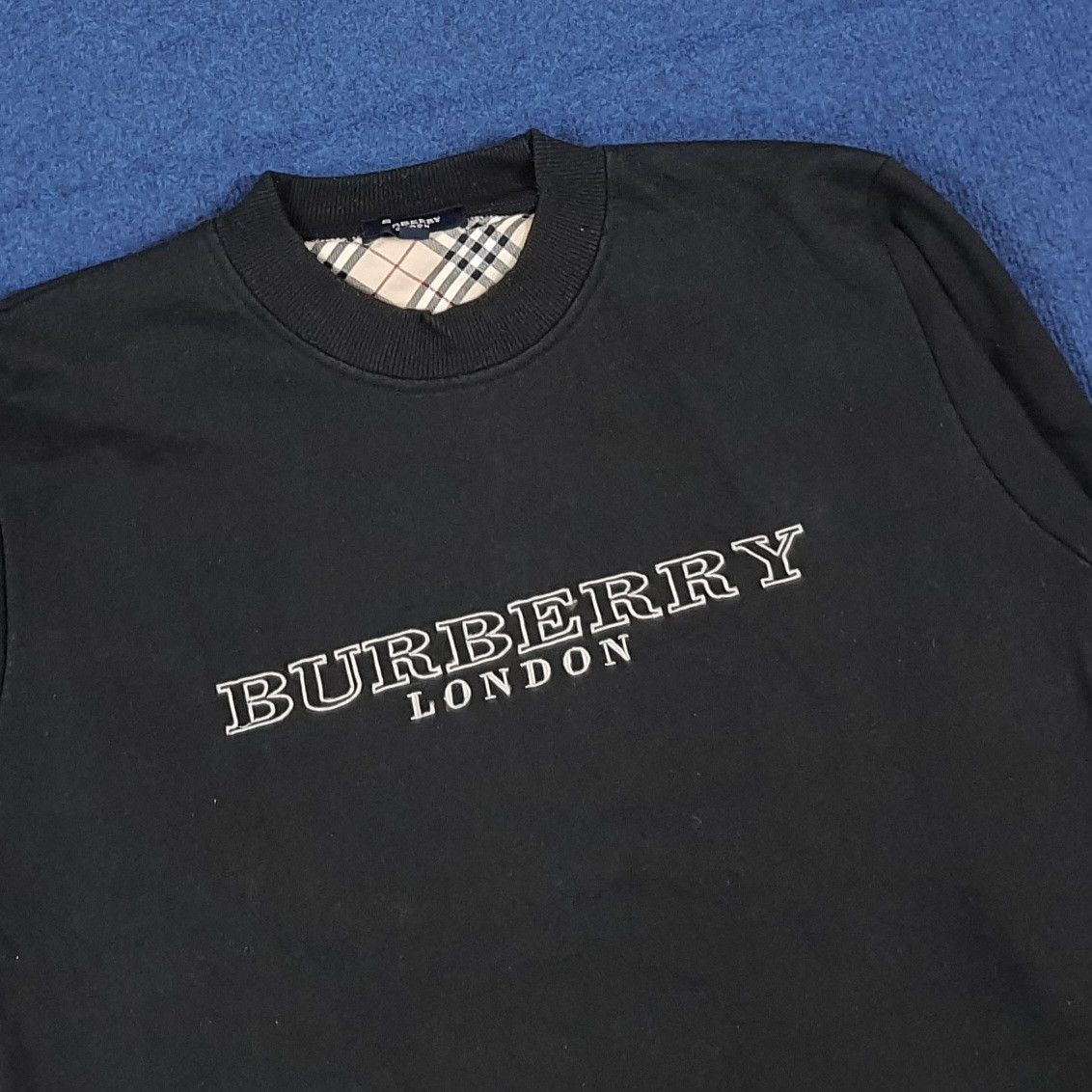 Burberry Vintage Burberry Nova Check Crewneck Sweatshirt C291N18 Size US M / EU 48-50 / 2 - 2 Thumbnail