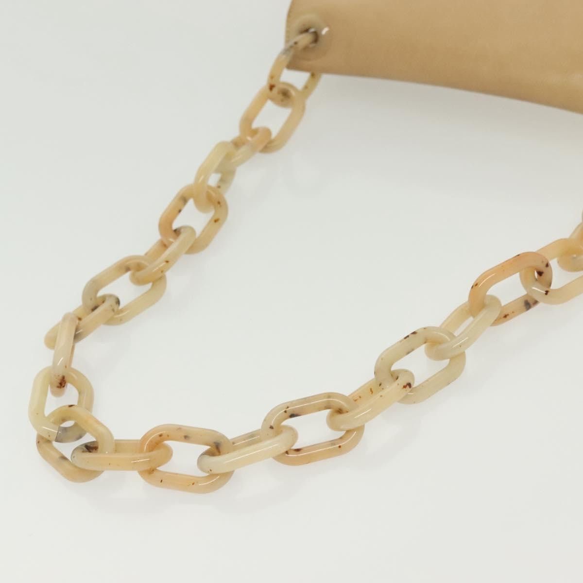 Prada PRADA Chain Shoulder Bag Leather Beige Size ONE SIZE - 7 Thumbnail