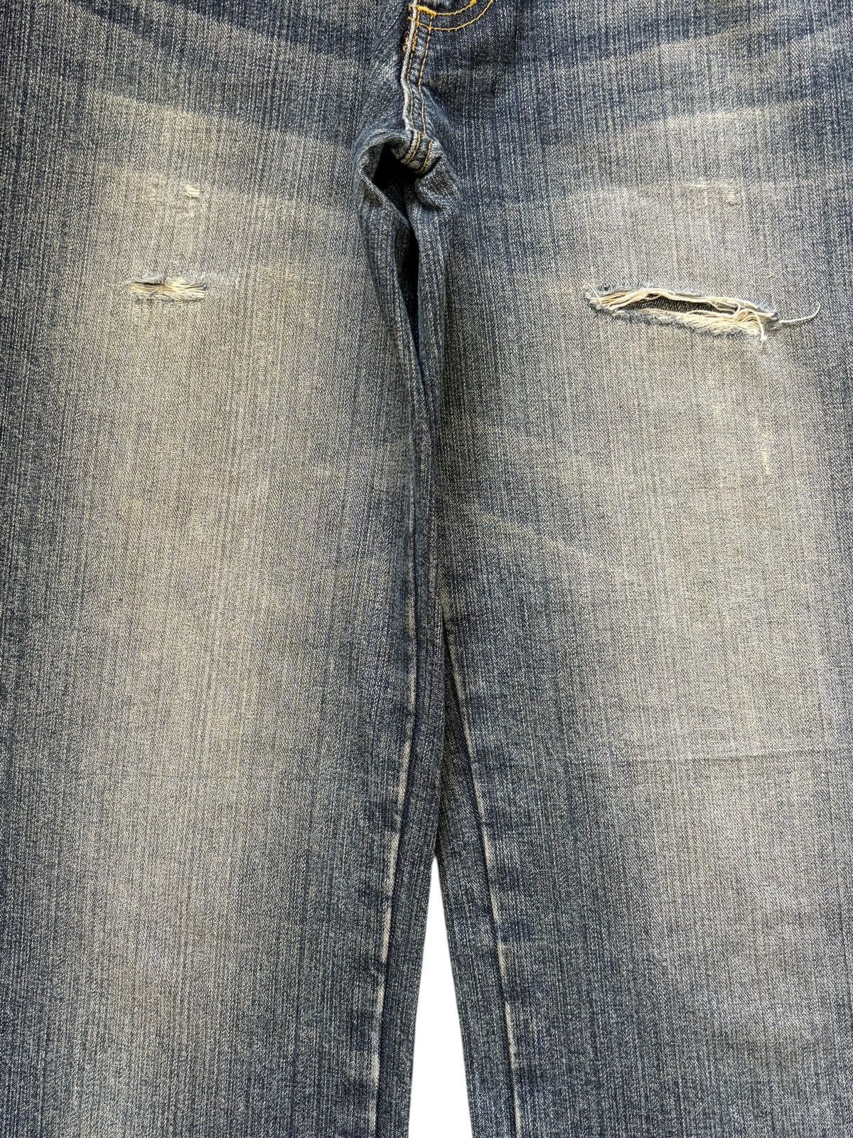 Diesel Vintage Japanese Brand Faded Wash Distress Flare Jeans Size 29" - 3 Thumbnail